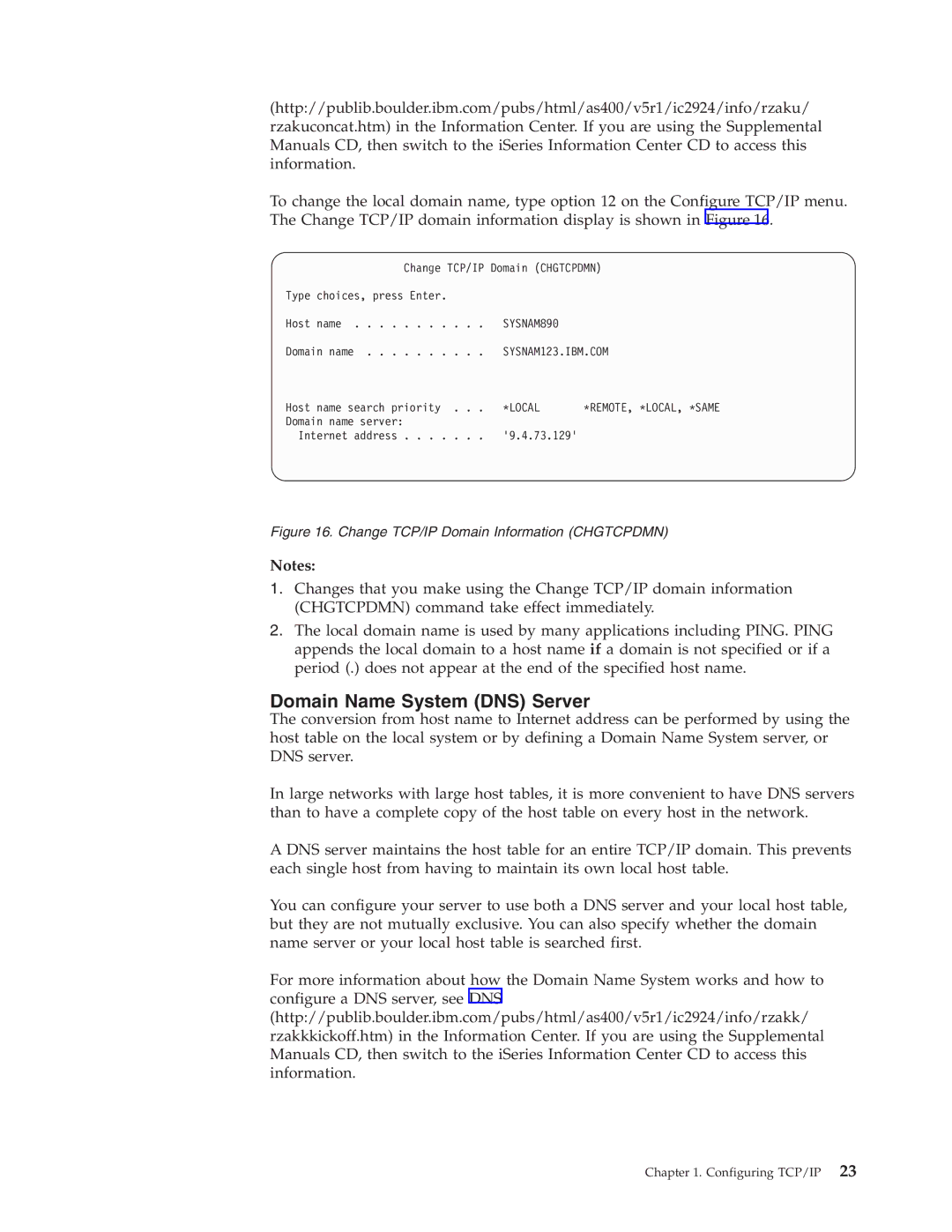 IBM SC41-5420-04 manual Domain Name System DNS Server, Local 