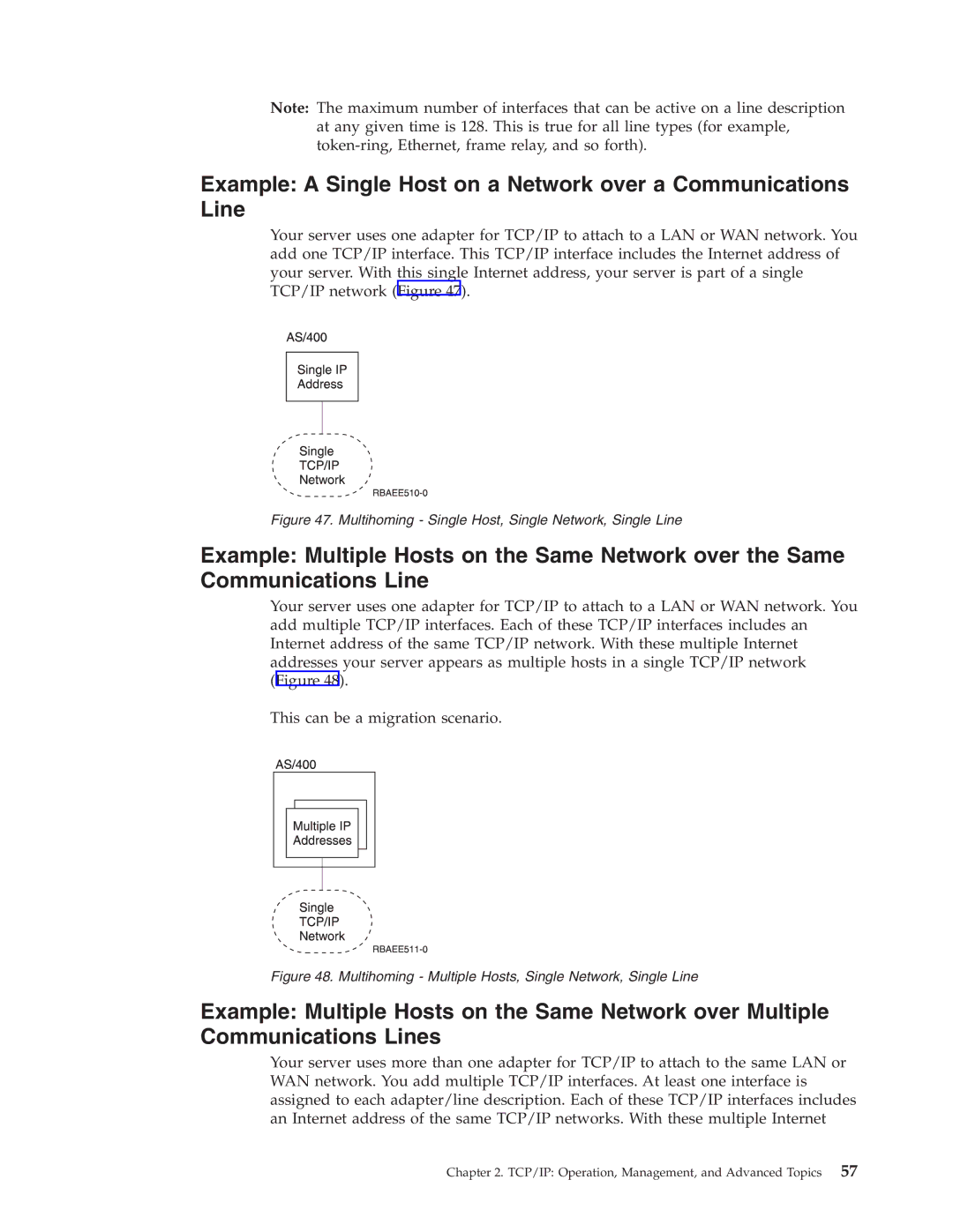 IBM SC41-5420-04 manual Multihoming Single Host, Single Network, Single Line 