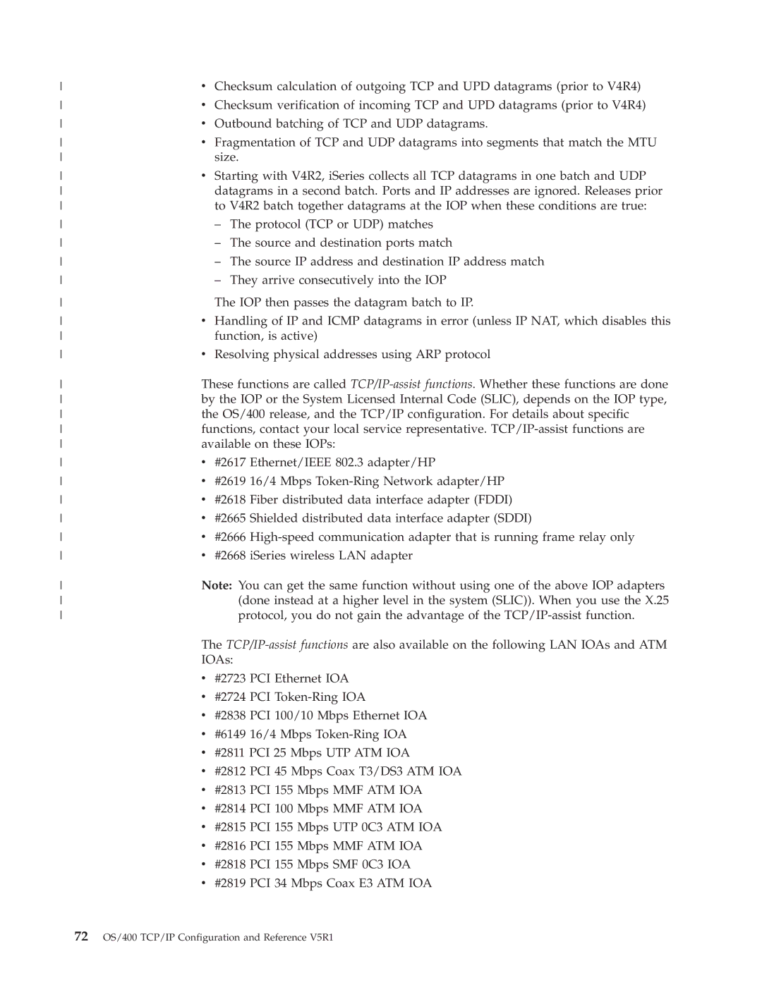 IBM SC41-5420-04 manual Outbound batching of TCP and UDP datagrams 