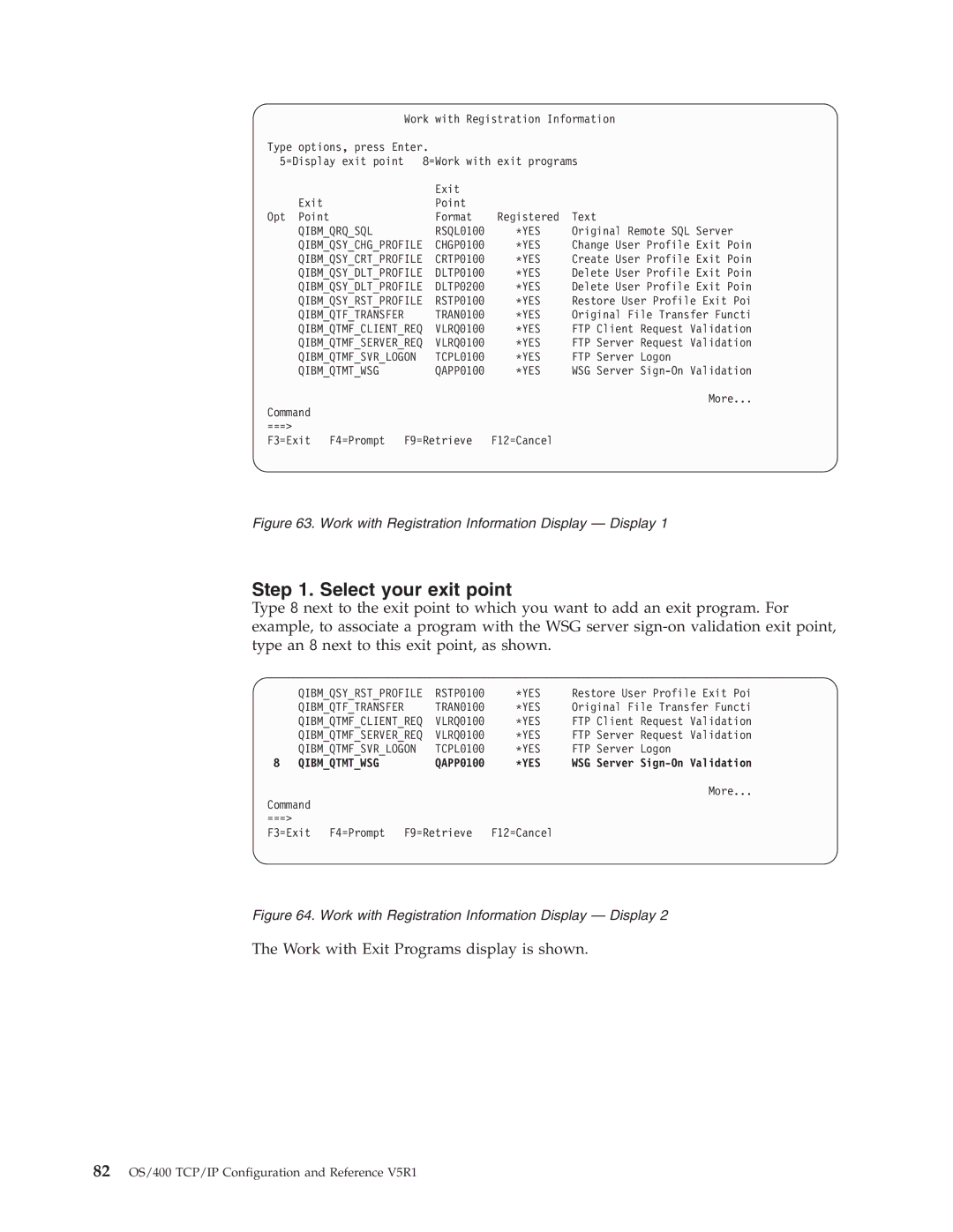 IBM SC41-5420-04 manual Select your exit point, QAPP0100 