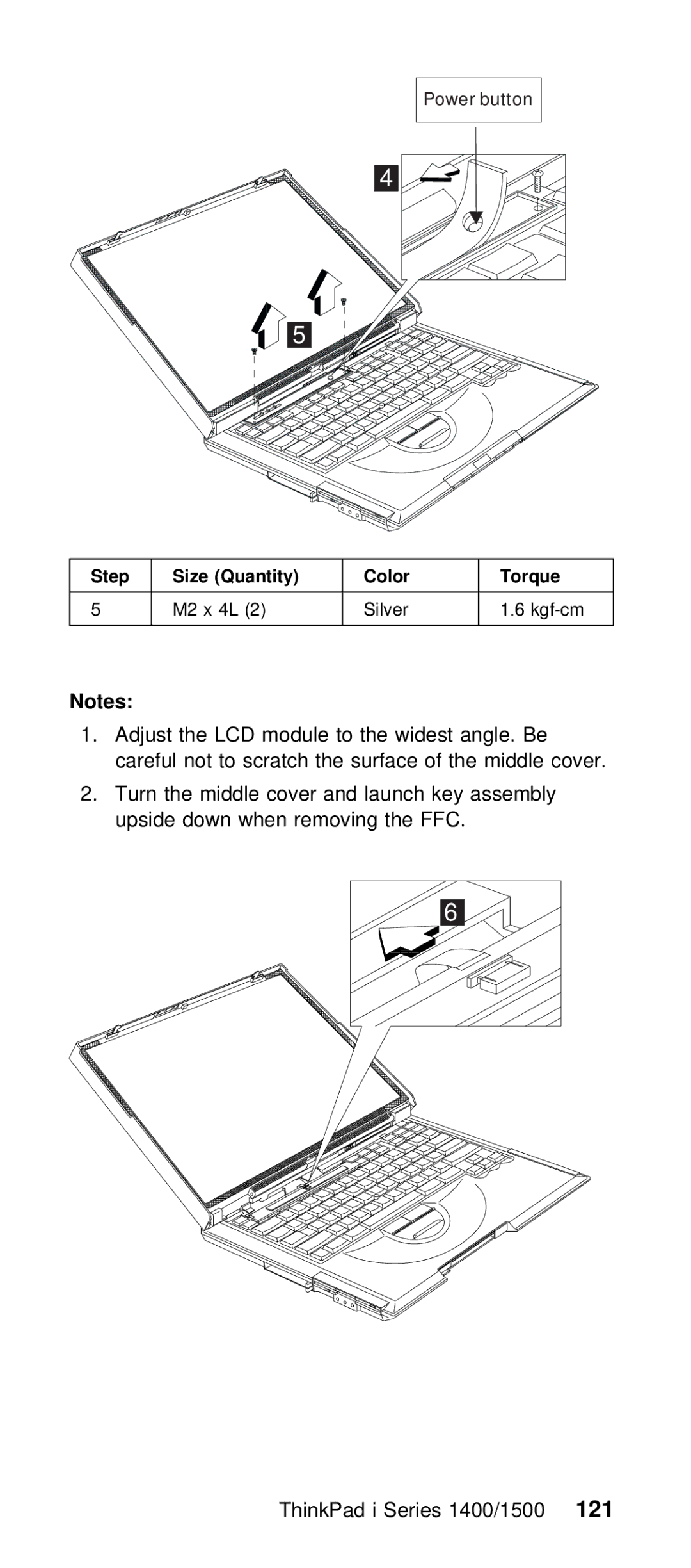 IBM Series 1400, Series 1500 manual Step Size Quantity Color Torque 