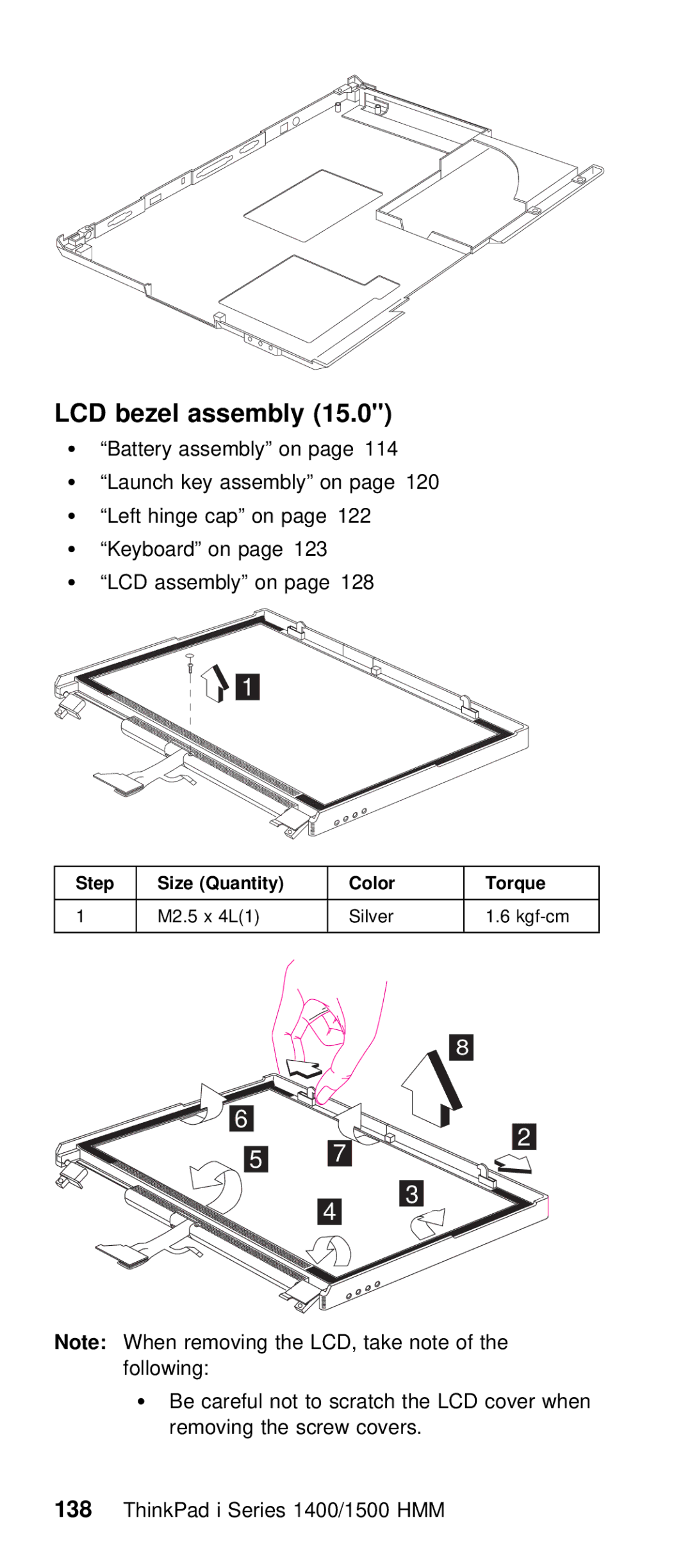 IBM Series 1500, Series 1400 manual Bezel Assembly 