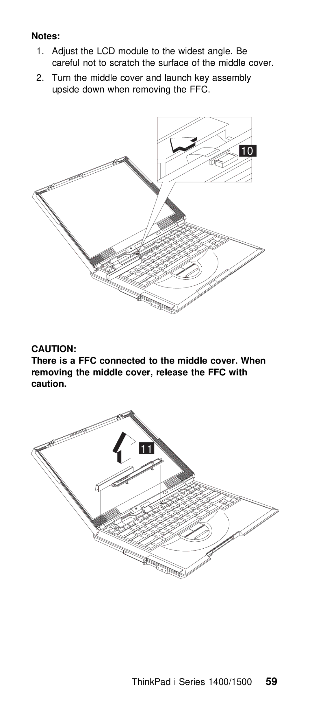 IBM Series 1500 manual ThinkPad i Series 1400/150059 