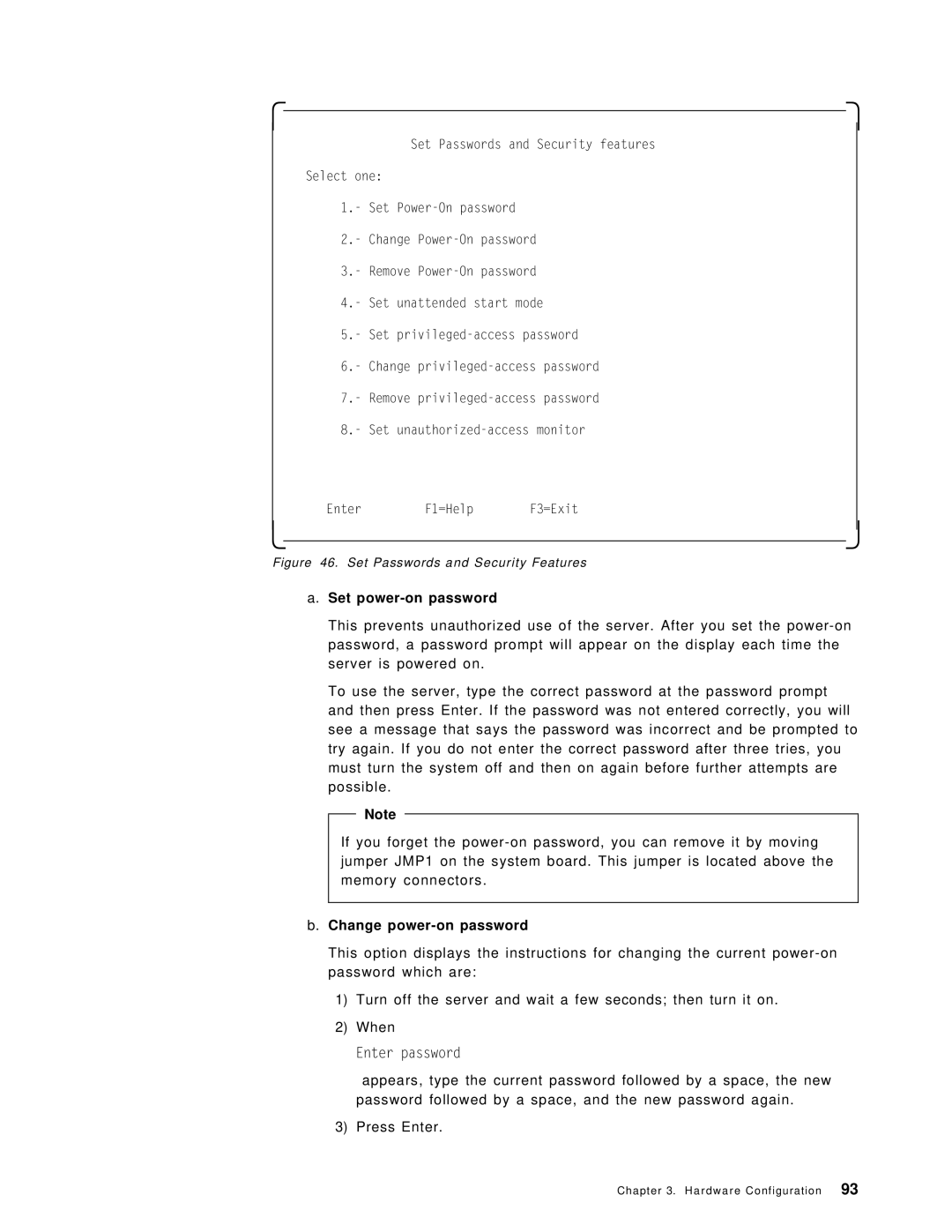 IBM SG24-4576-00 manual Set power-on password, Change power-on password 