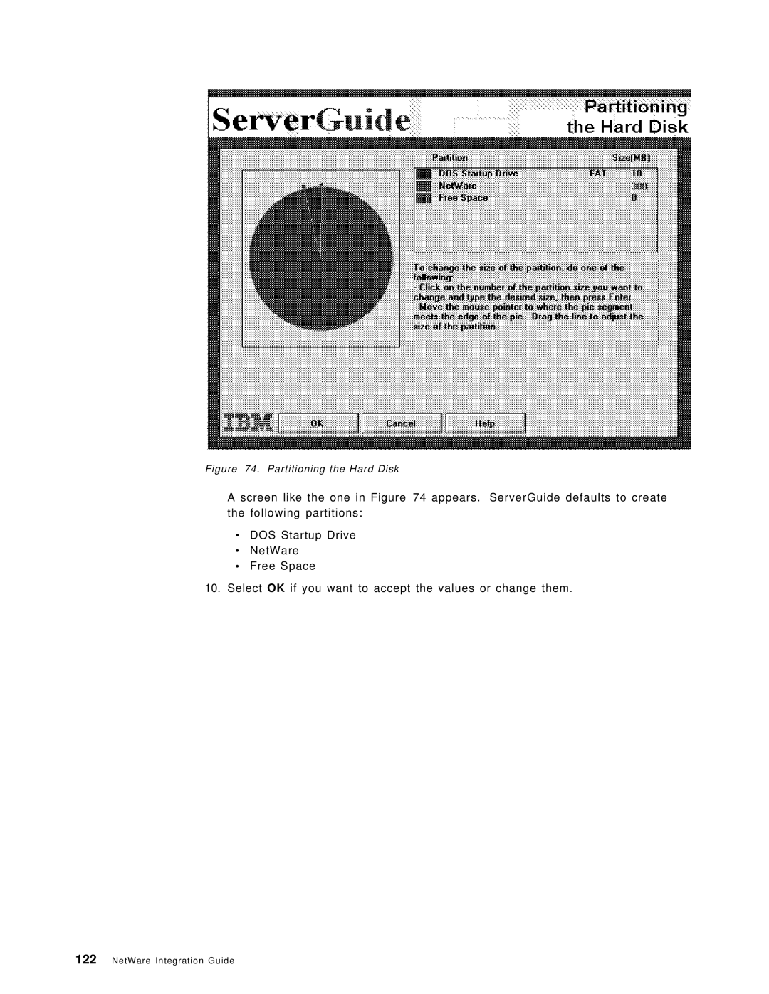 IBM SG24-4576-00 manual Partitioning the Hard Disk 