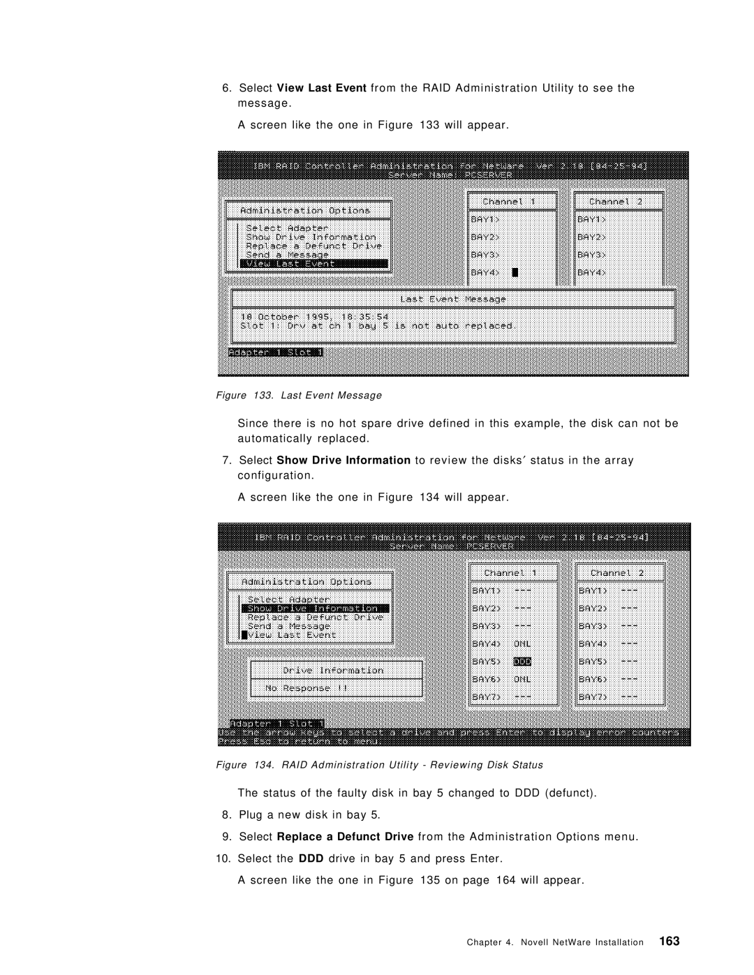 IBM SG24-4576-00 manual Last Event Message 