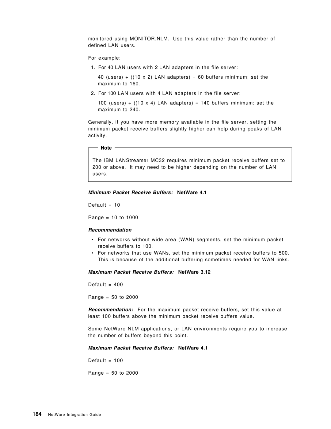 IBM SG24-4576-00 manual Recommendation 