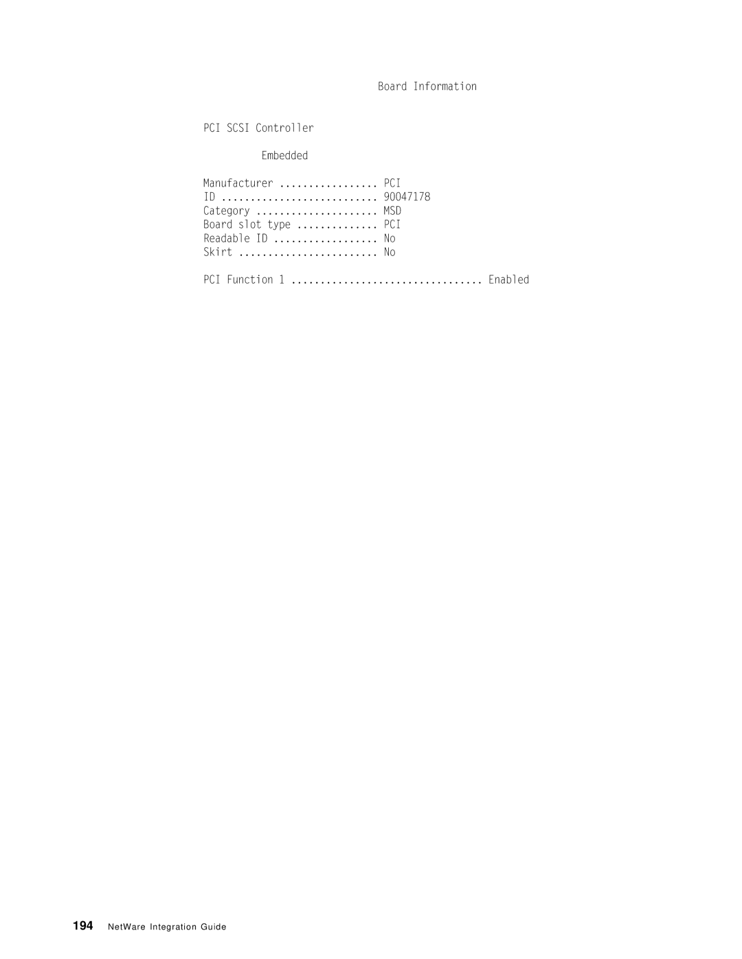 IBM SG24-4576-00 manual Pci, Msd 