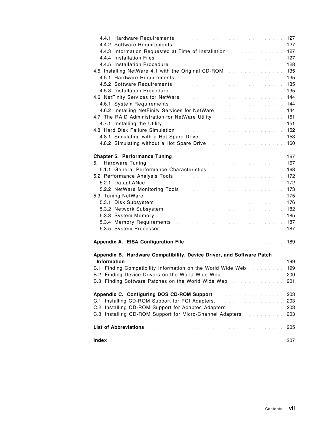 IBM SG24-4576-00 manual Appendix A. Eisa Configuration File, Appendix C. Configuring DOS CD-ROM Support 