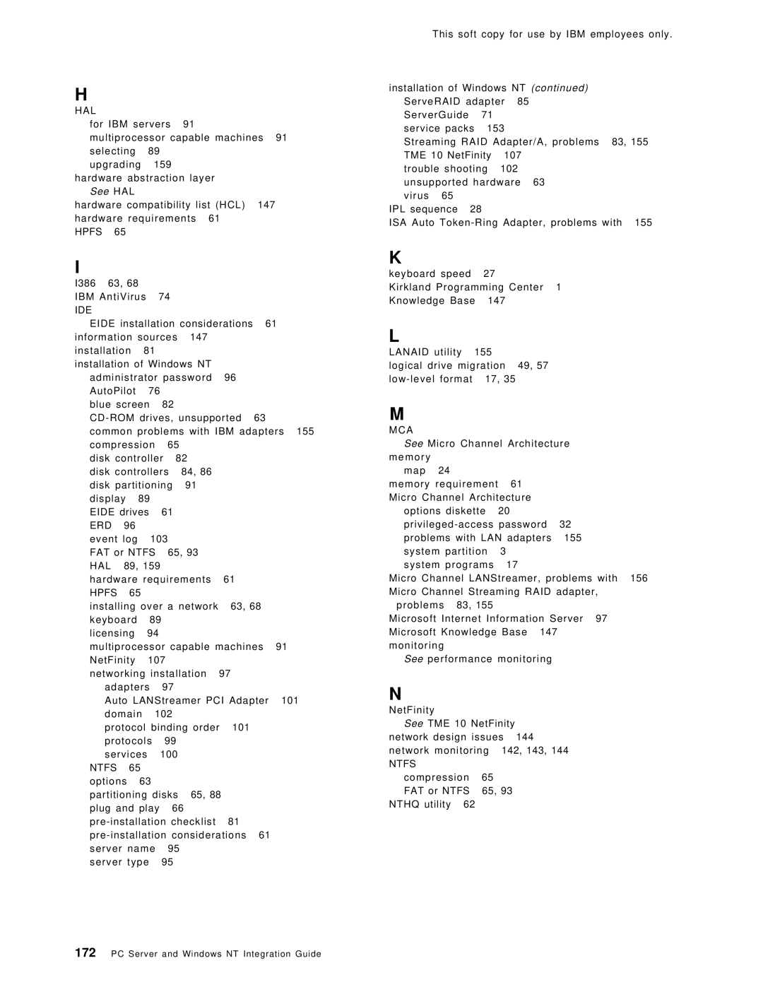 IBM SG24-4763-00 manual See HAL 