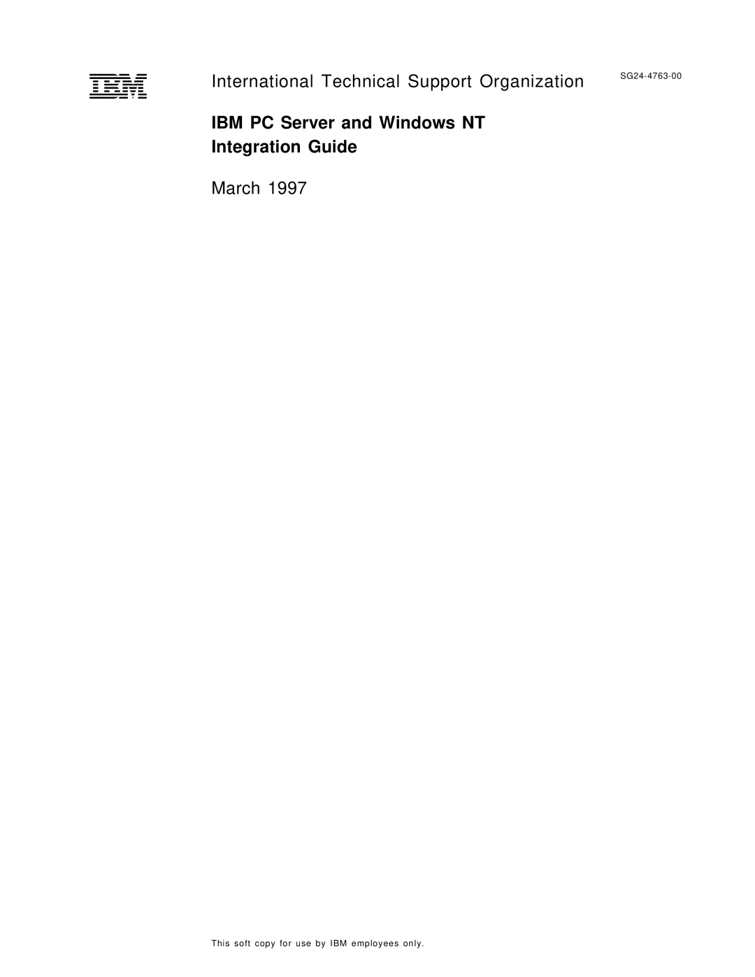 IBM SG24-4763-00 manual Ibml 