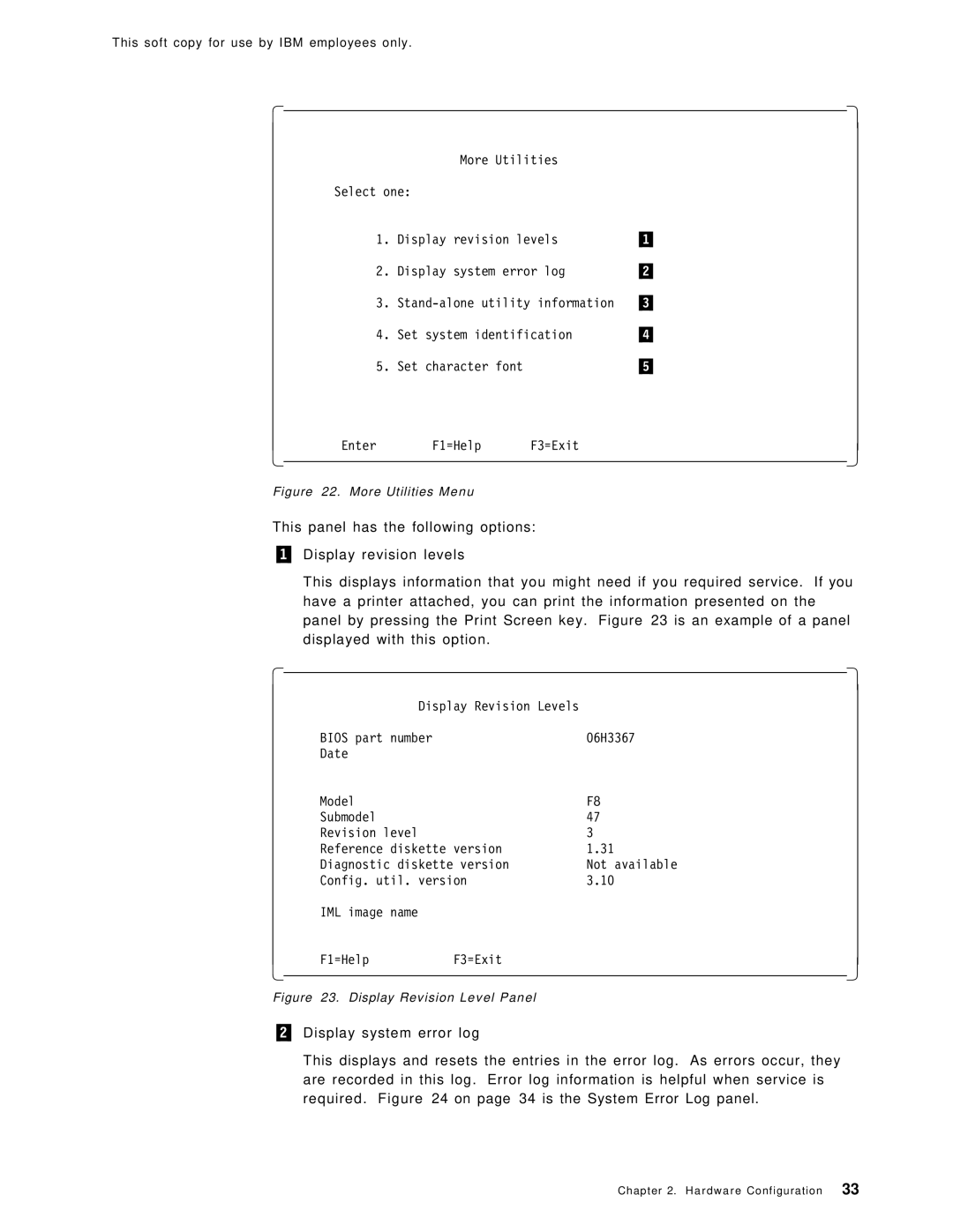 IBM SG24-4763-00 manual More Utilities Menu 