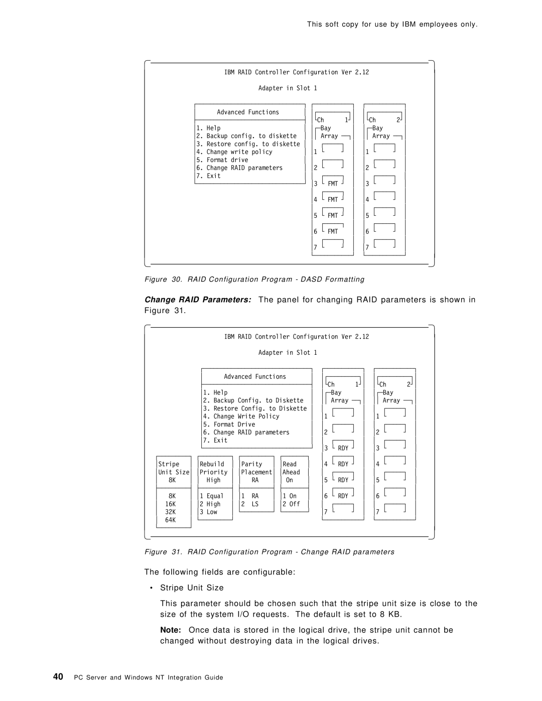 IBM SG24-4763-00 manual RAID Configuration Program Dasd Formatting 