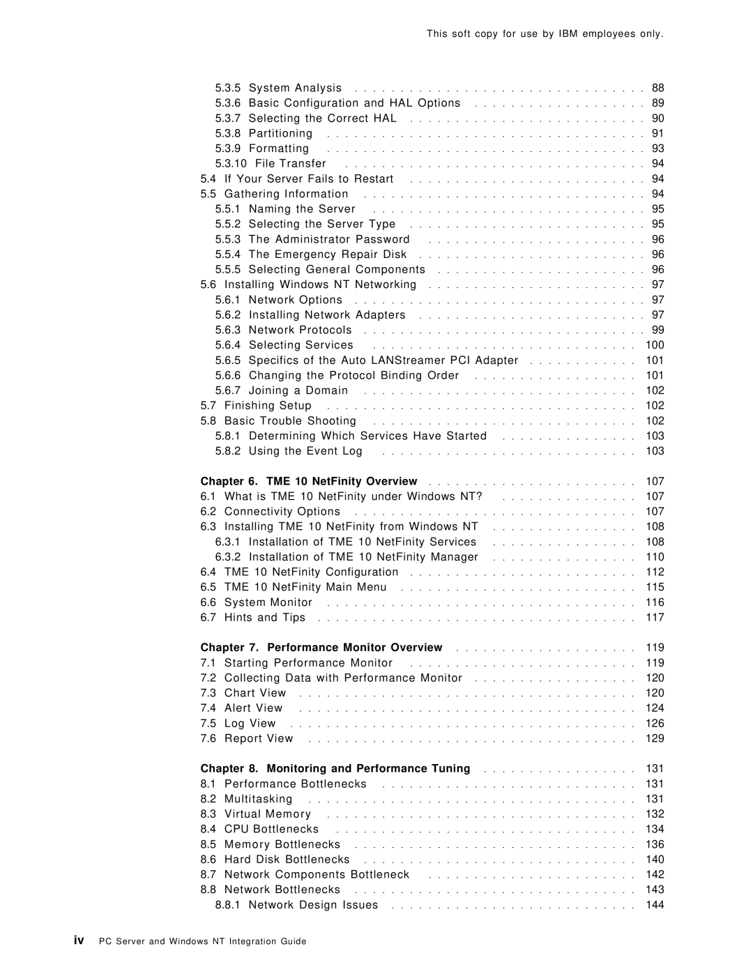 IBM SG24-4763-00 manual Performance Monitor Overview, Monitoring and Performance Tuning 