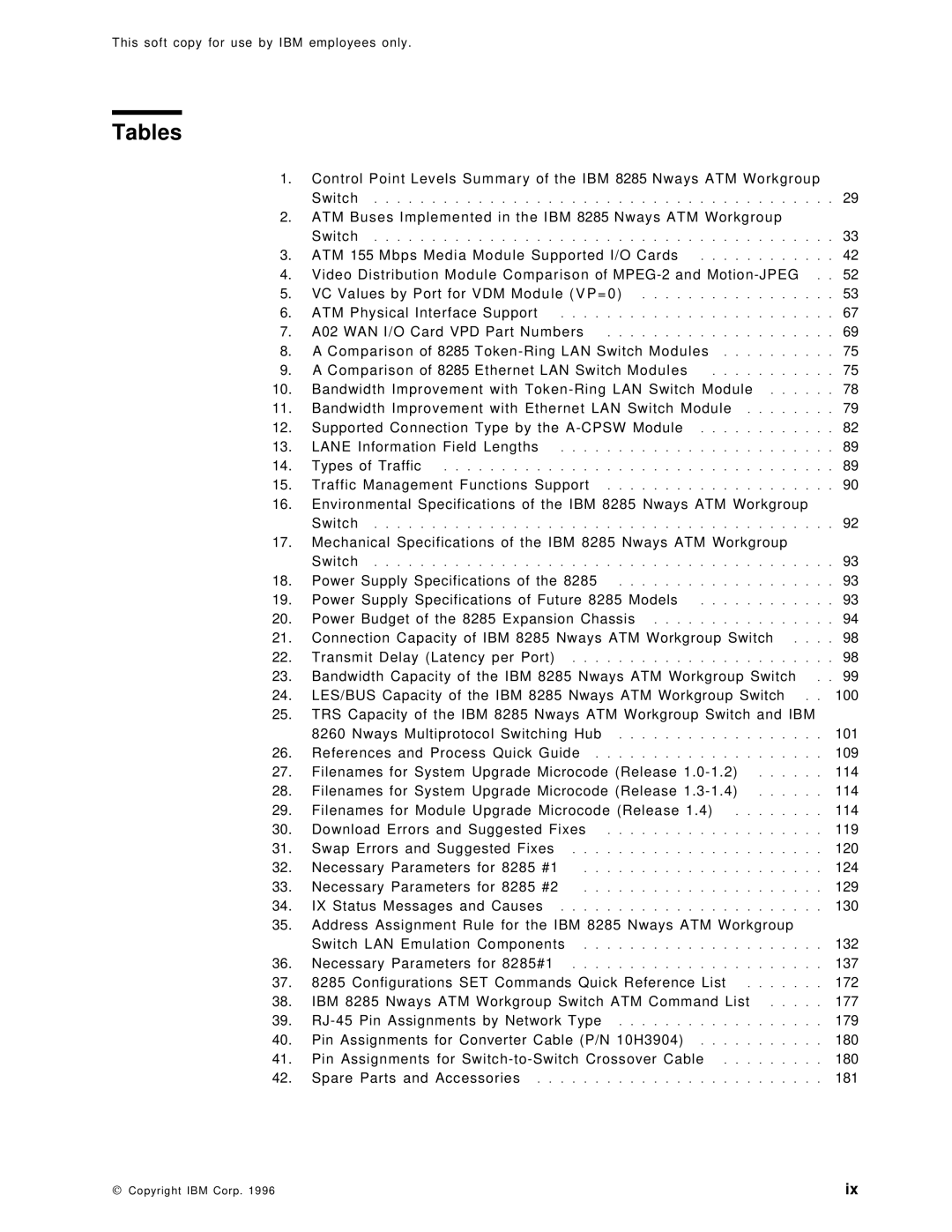 IBM SG24-4817-00 manual Tables, 119 