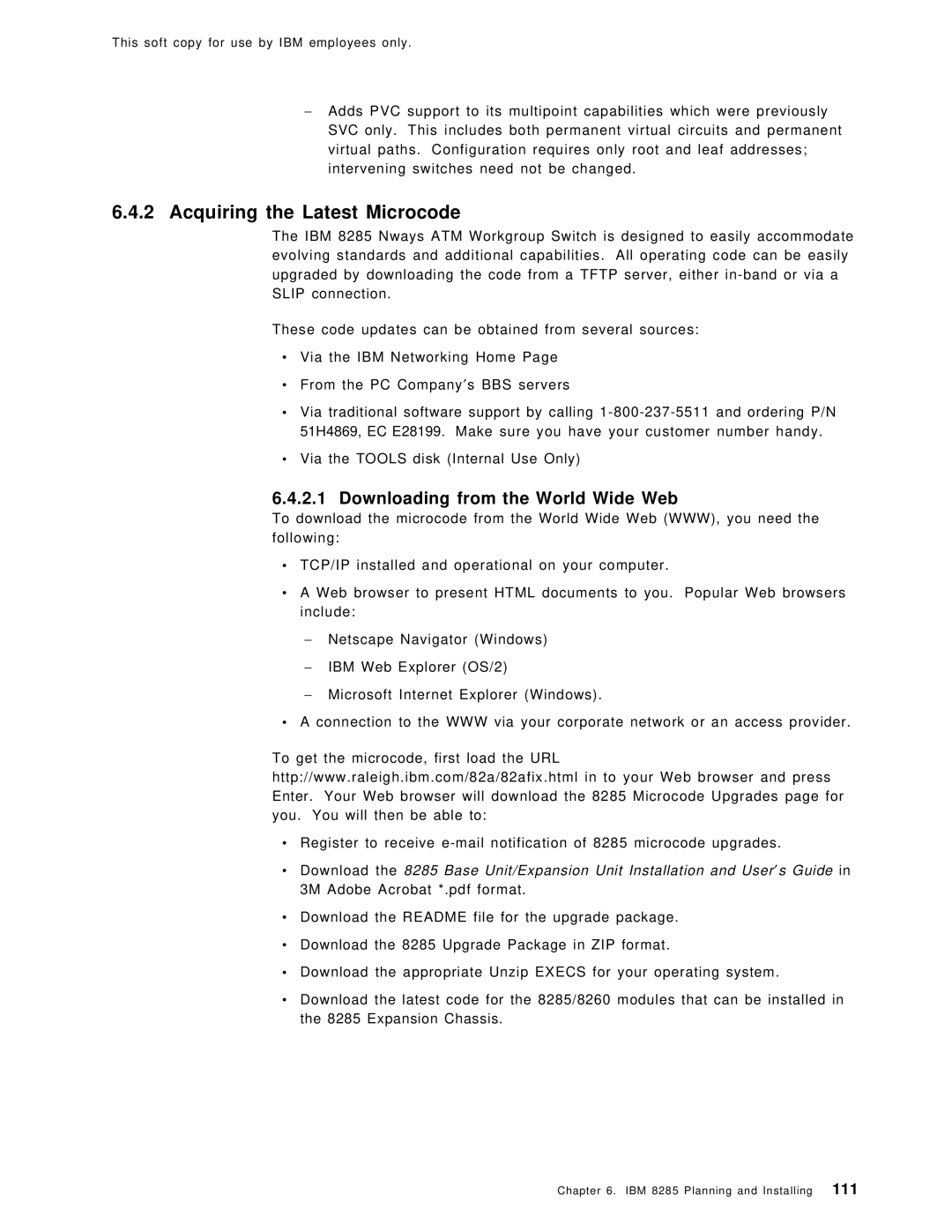 IBM SG24-4817-00 manual Acquiring the Latest Microcode, Downloading from the World Wide Web 