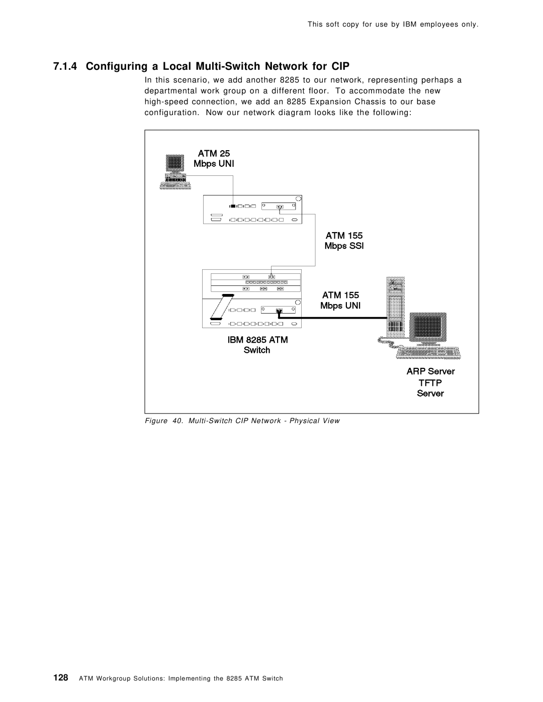 IBM SG24-4817-00 manual Configuring a Local Multi-Switch Network for CIP, Multi-Switch CIP Network Physical View 