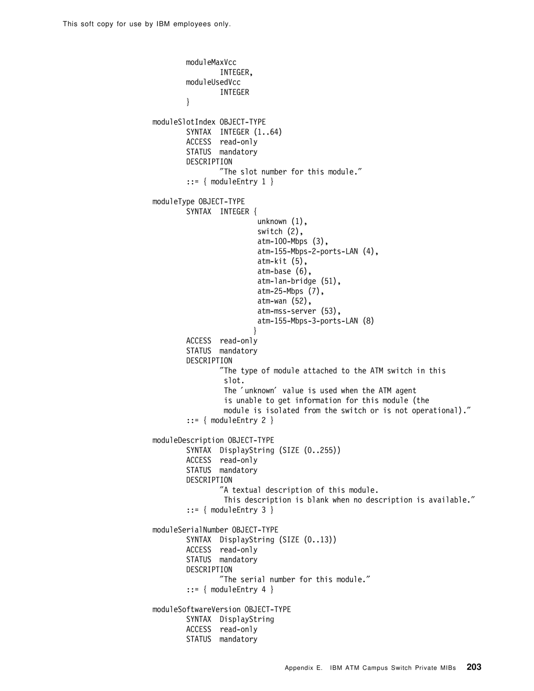 IBM SG24-4817-00 manual ModuleMaxVcc 