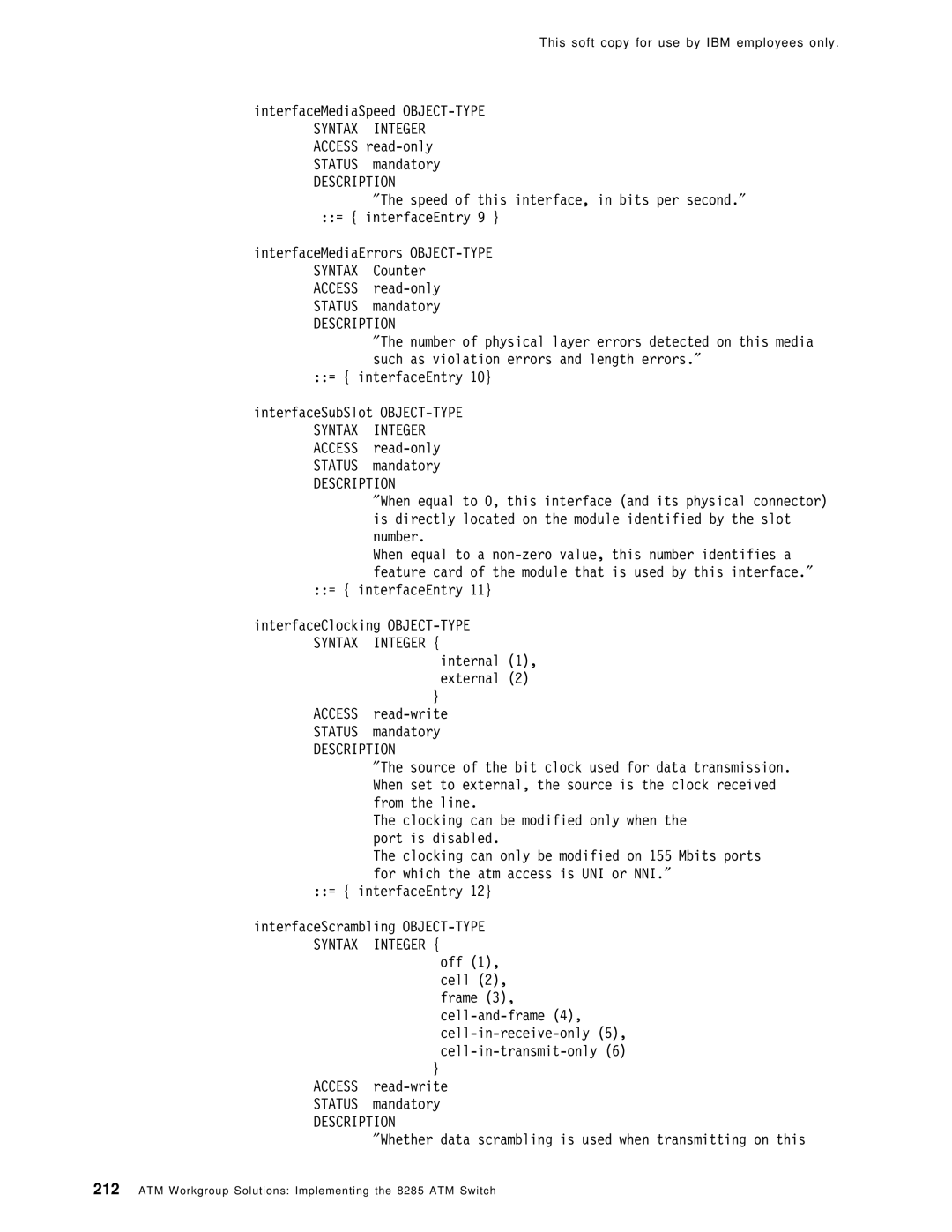 IBM SG24-4817-00 manual ″ Whether data scrambling is used when transmitting on this 