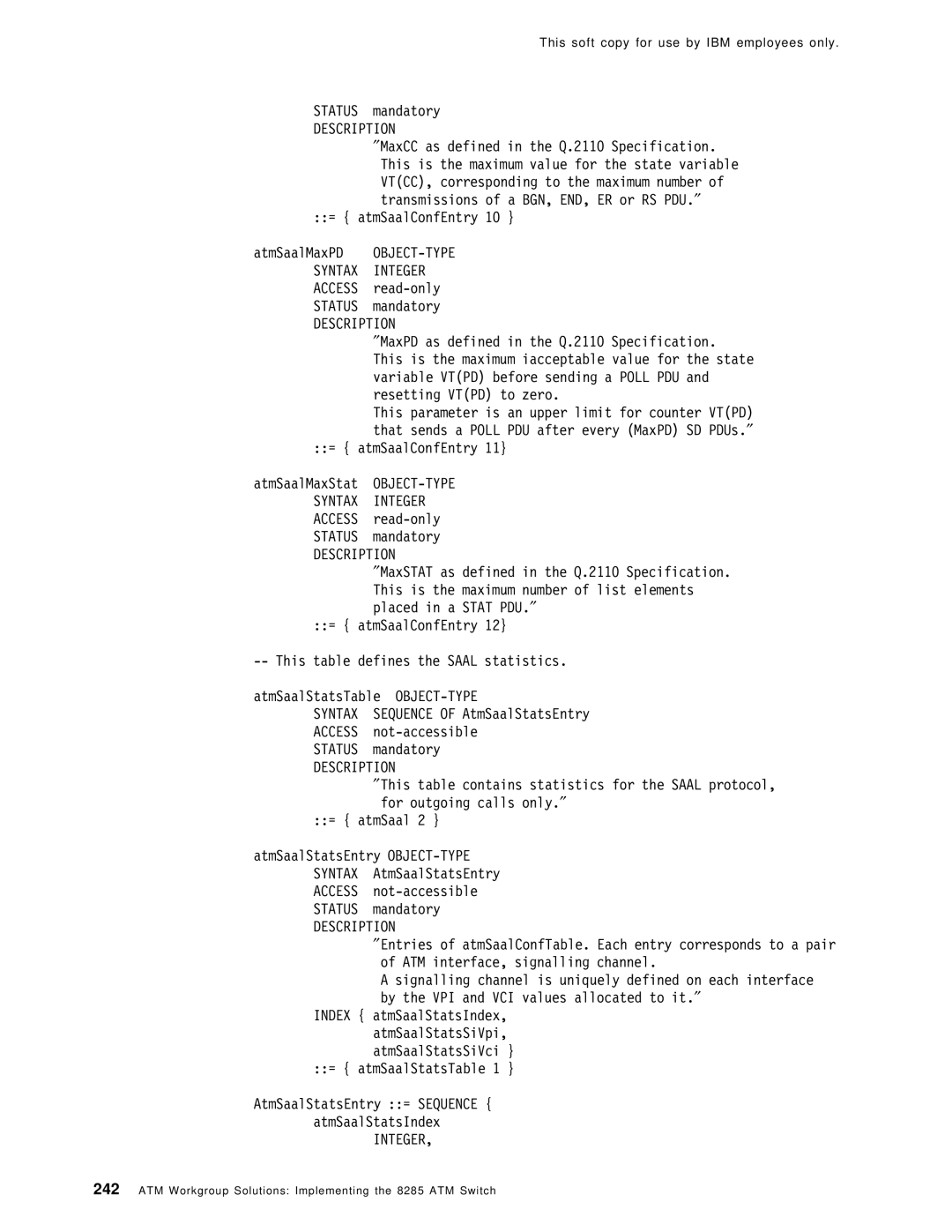 IBM SG24-4817-00 manual Status mandatory 