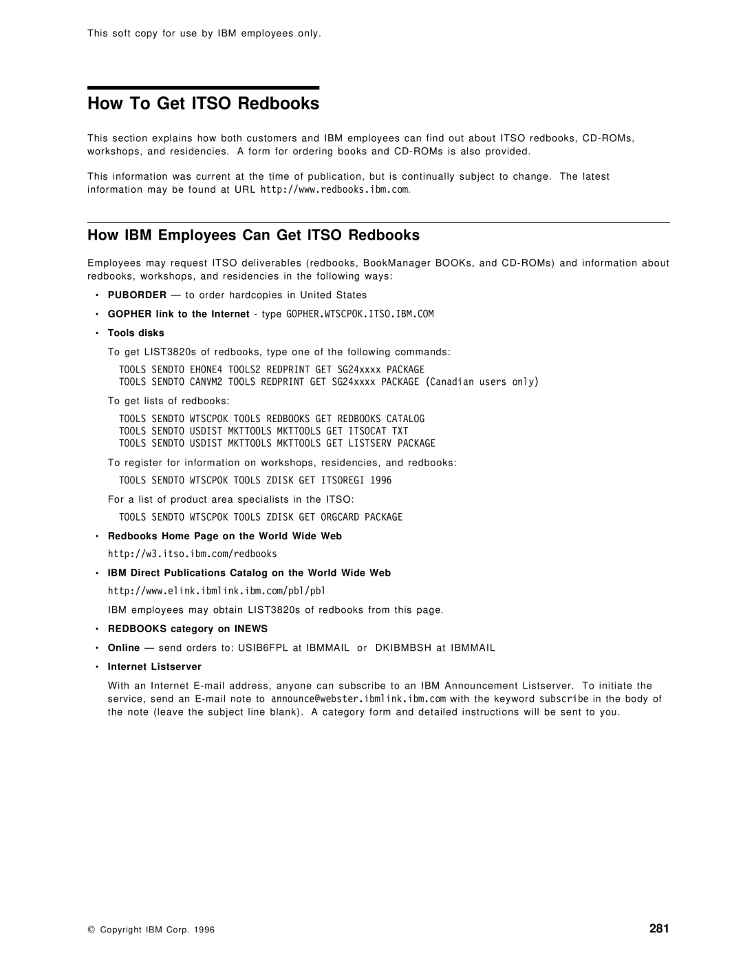 IBM SG24-4817-00 manual How To Get Itso Redbooks, How IBM Employees Can Get Itso Redbooks, Redbooks category on Inews 