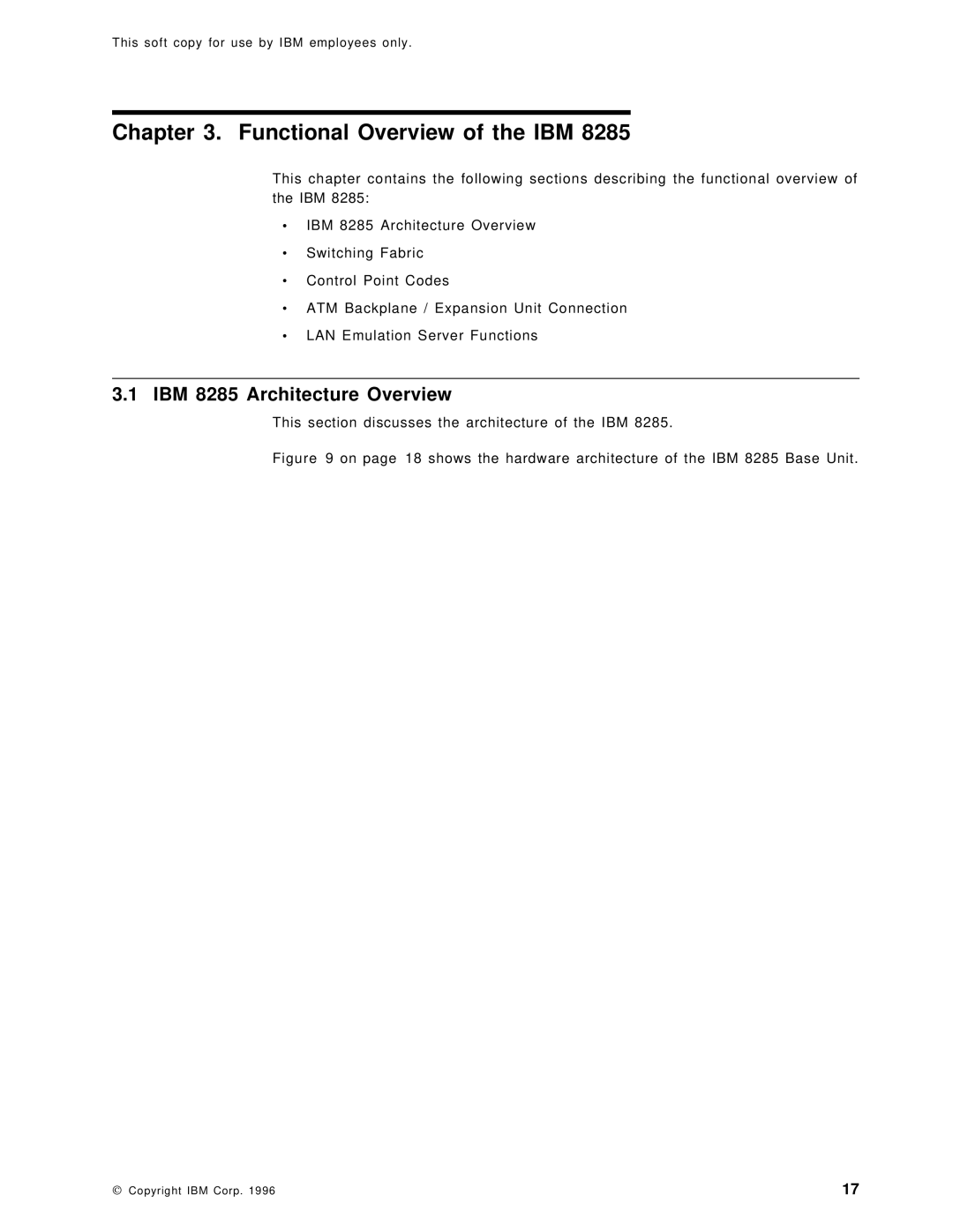 IBM SG24-4817-00 manual Functional Overview of the IBM, IBM 8285 Architecture Overview 