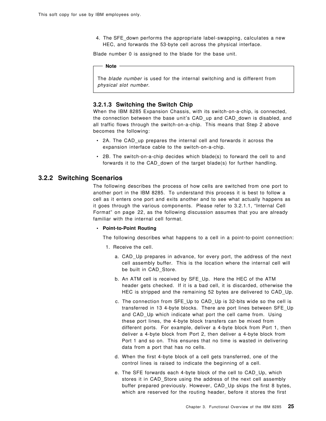 IBM SG24-4817-00 manual Switching Scenarios, Switching the Switch Chip, Point-to-Point Routing 