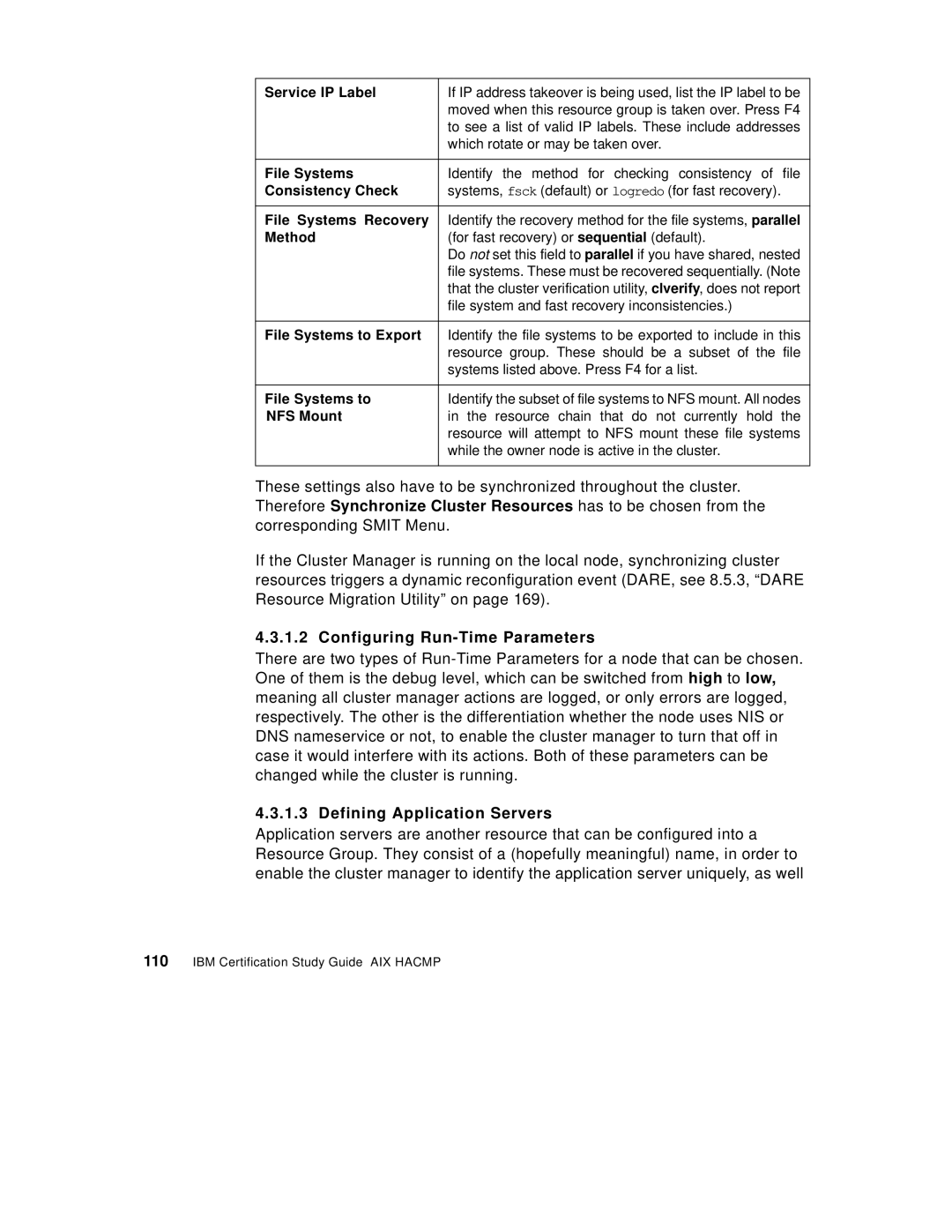 IBM SG24-5131-00 manual Configuring Run-Time Parameters, Defining Application Servers 