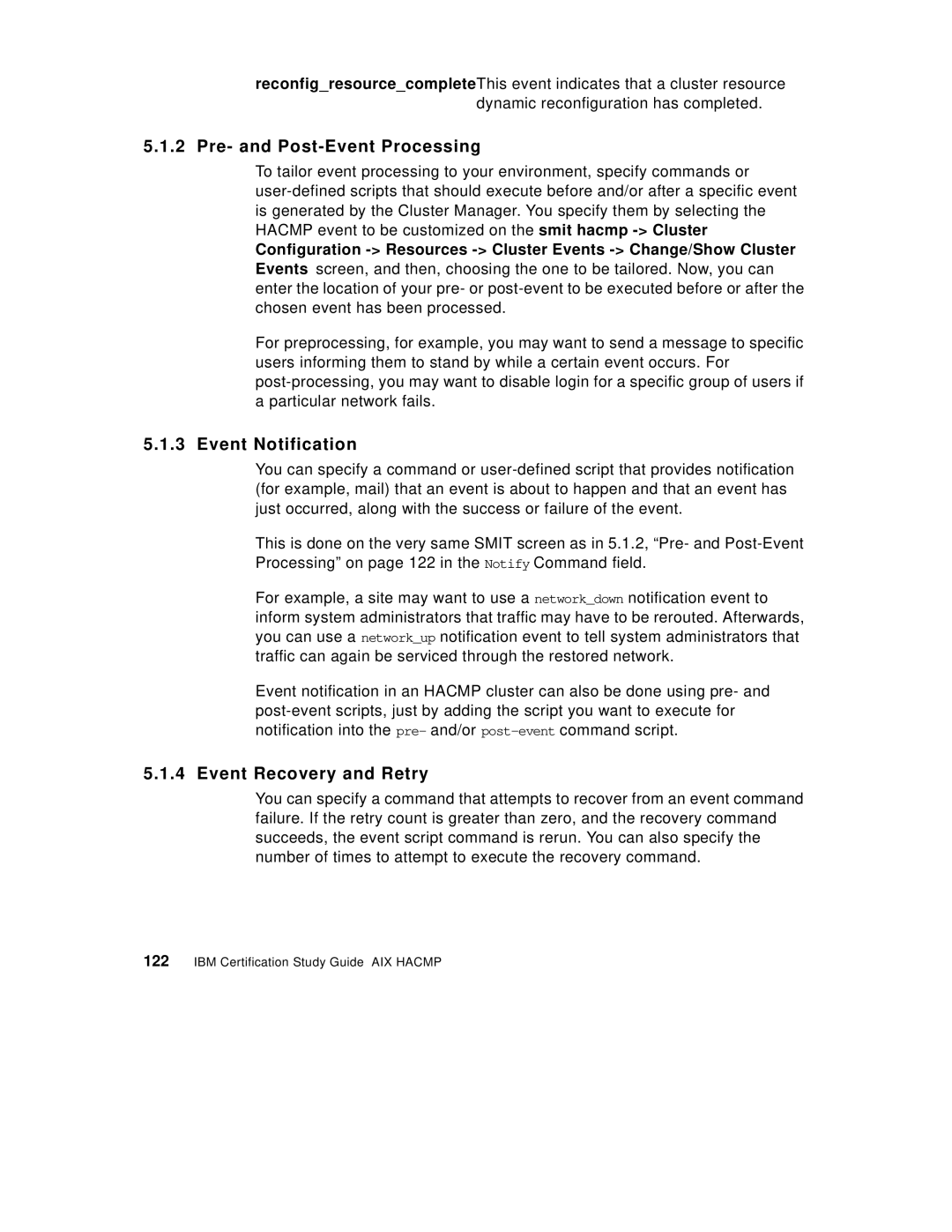 IBM SG24-5131-00 manual Pre- and Post-Event Processing, Event Notification, Event Recovery and Retry 