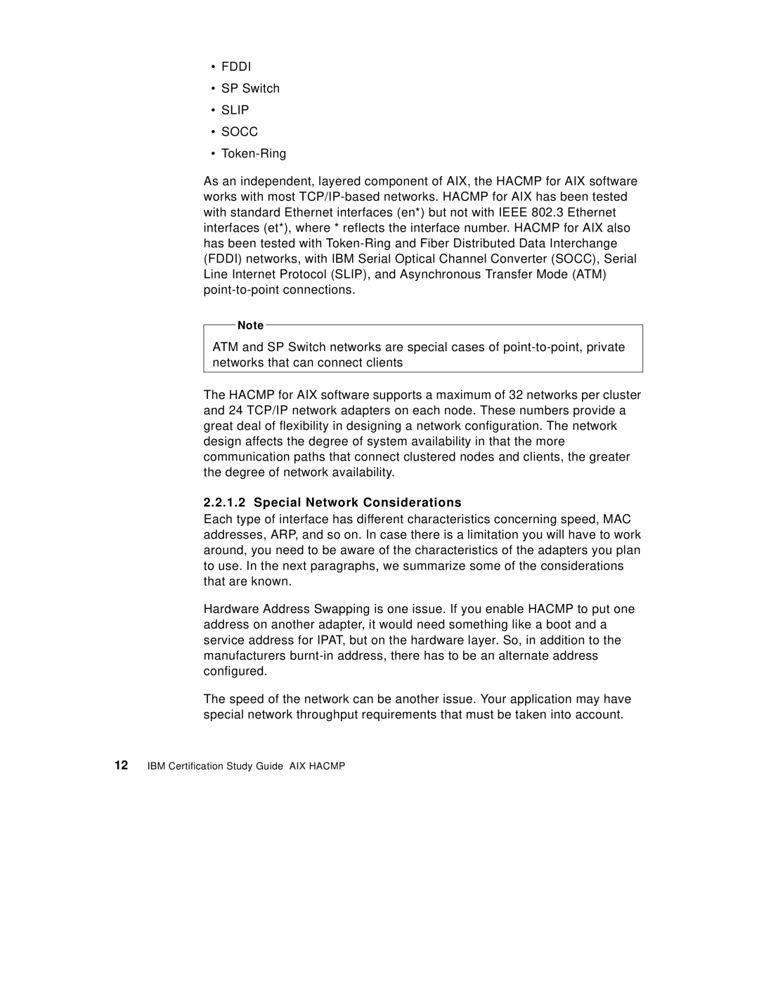 IBM SG24-5131-00 manual Slip Socc, Special Network Considerations 