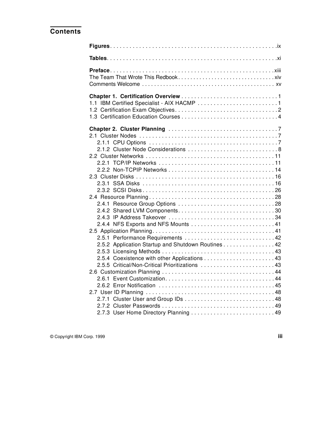 IBM SG24-5131-00 manual Contents 