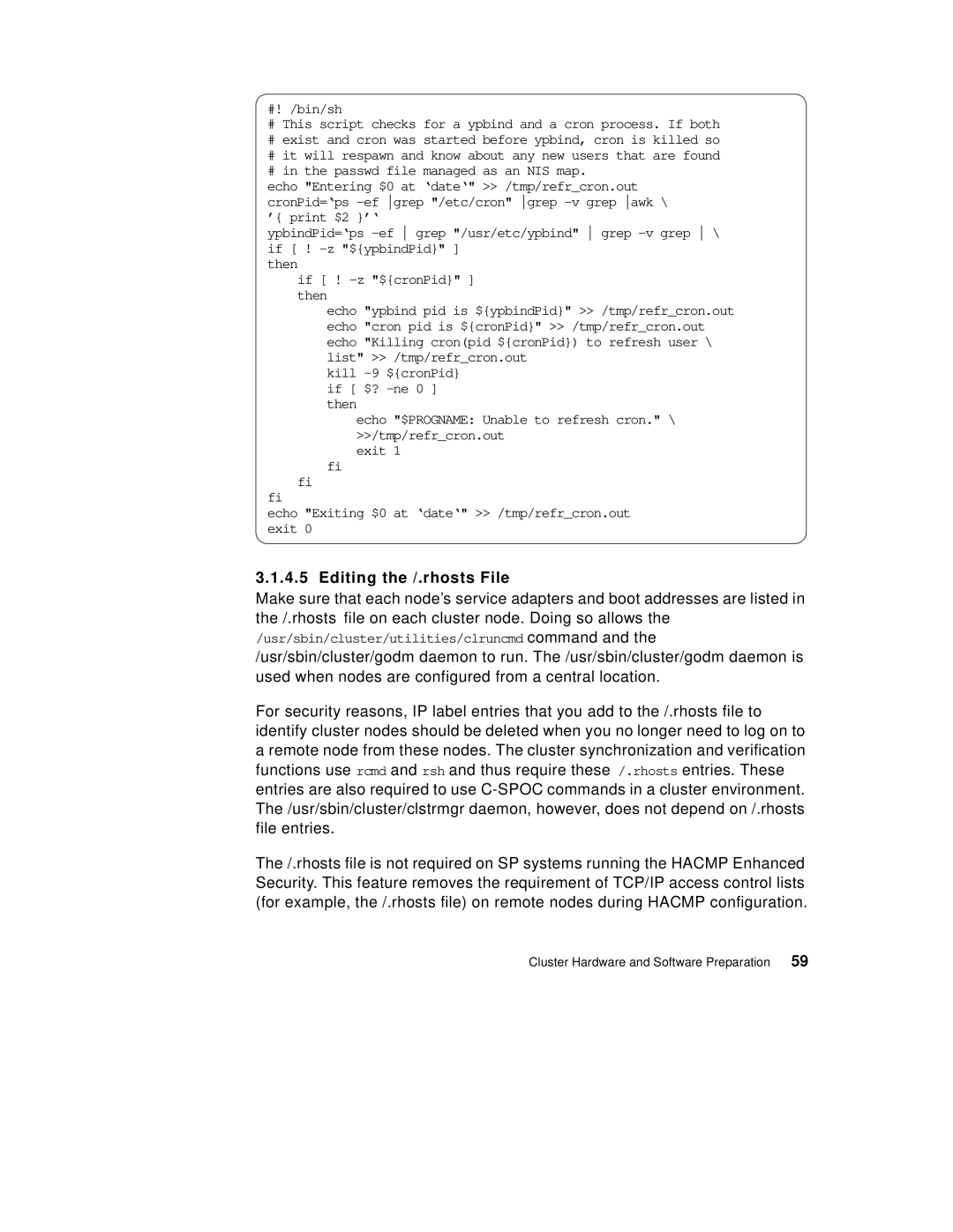 IBM SG24-5131-00 manual Editing the /.rhosts File 