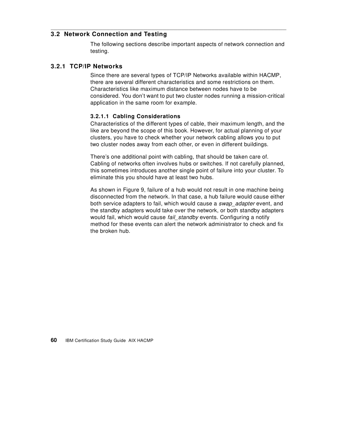 IBM SG24-5131-00 manual Network Connection and Testing, Cabling Considerations 