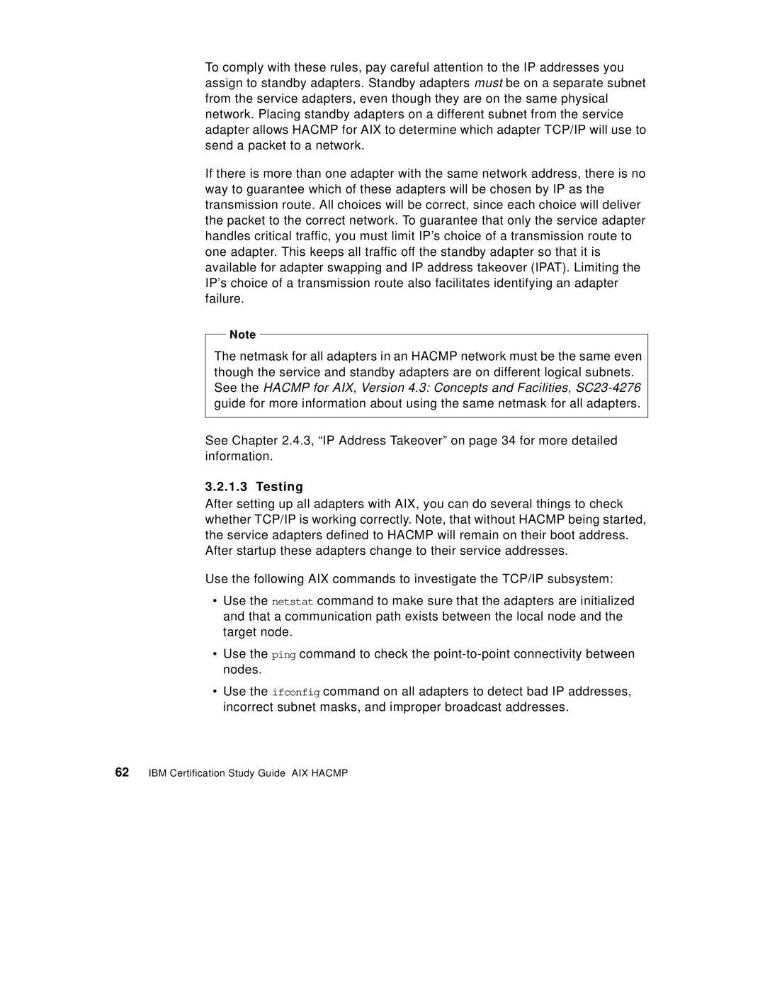 IBM SG24-5131-00 manual Testing 