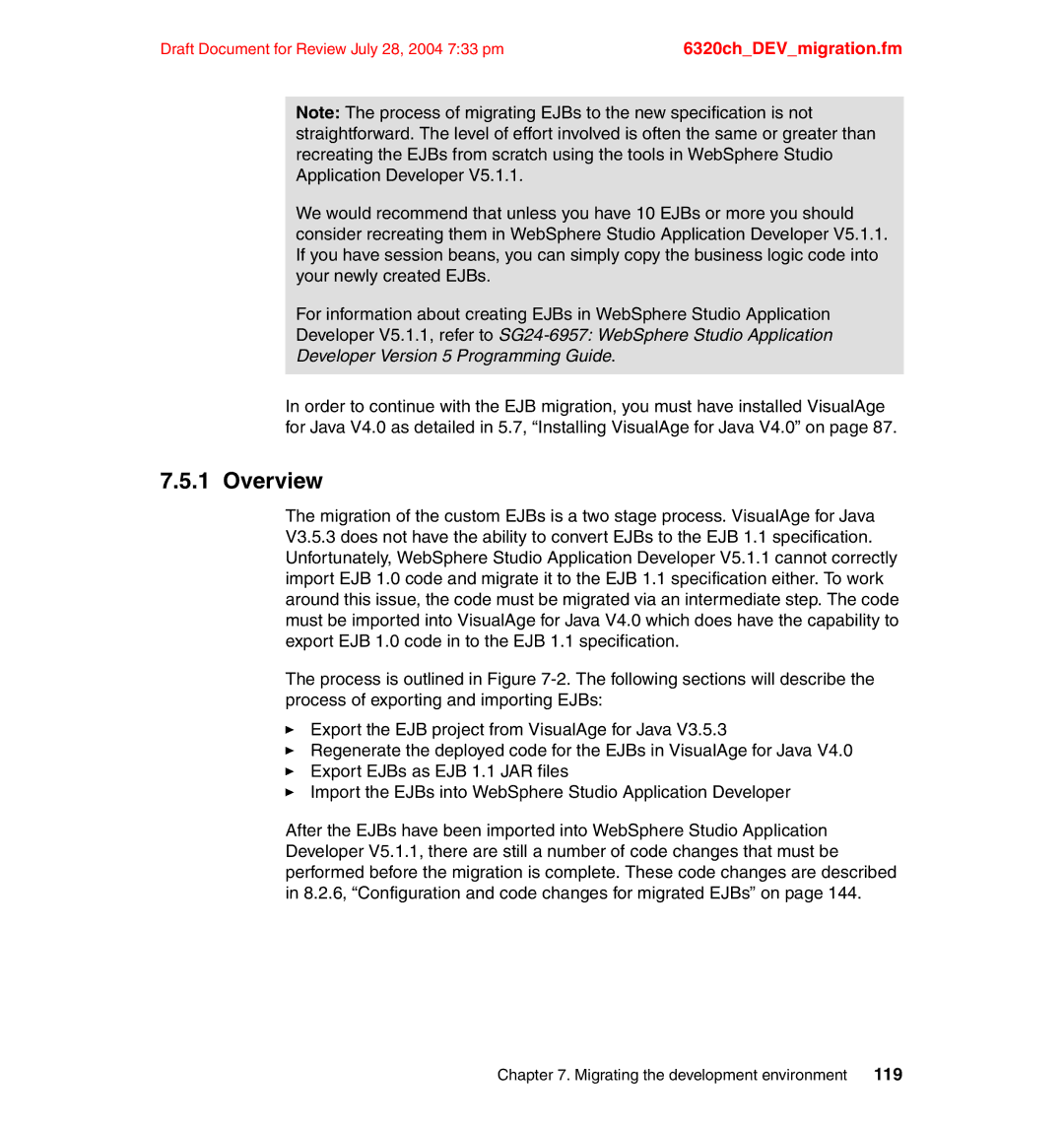 IBM SG24-6320-00 manual 119 