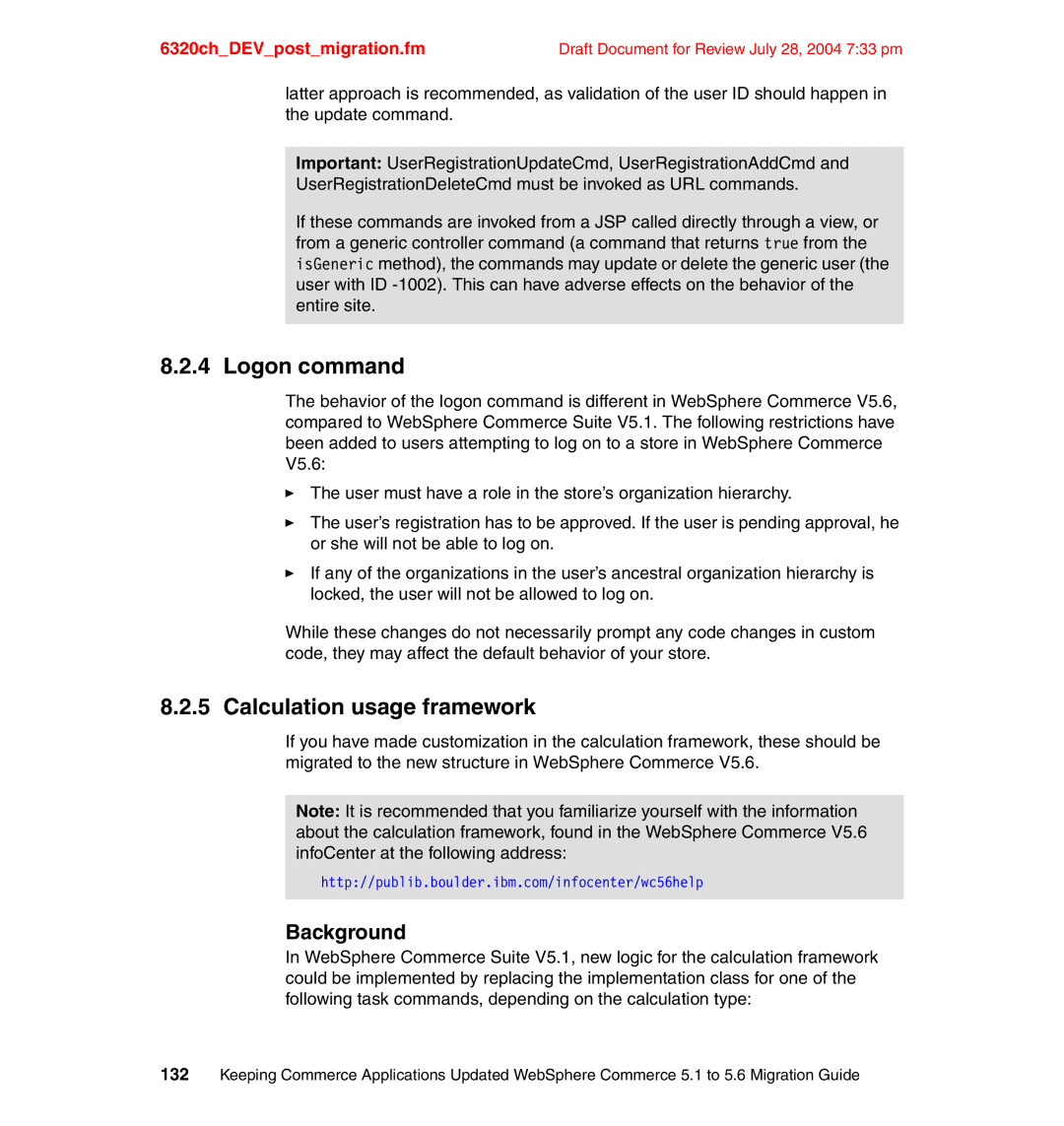 IBM SG24-6320-00 manual Logon command, Calculation usage framework, Background 