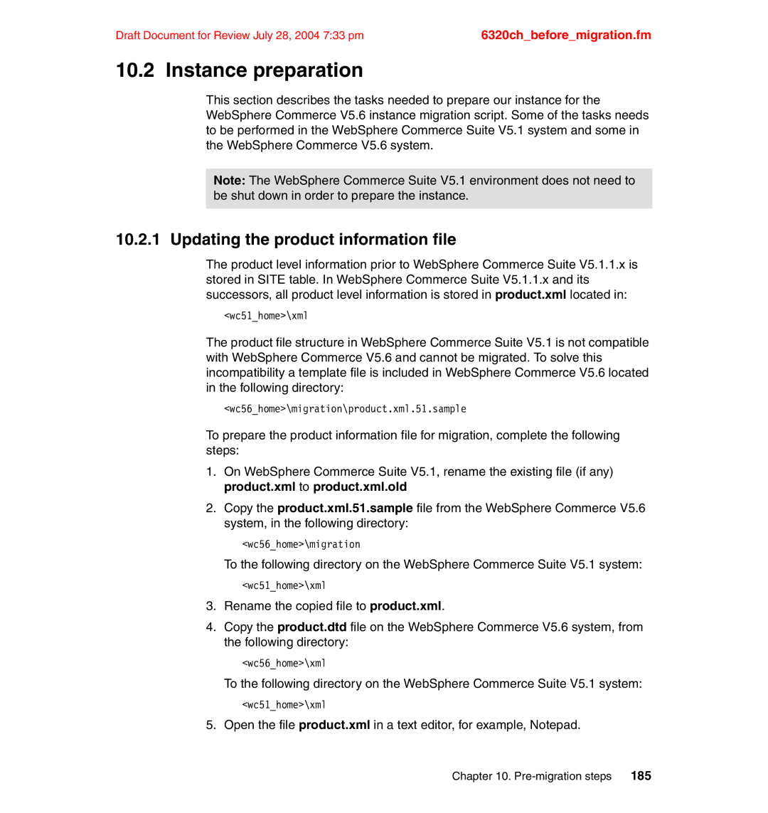 IBM SG24-6320-00 manual 185 