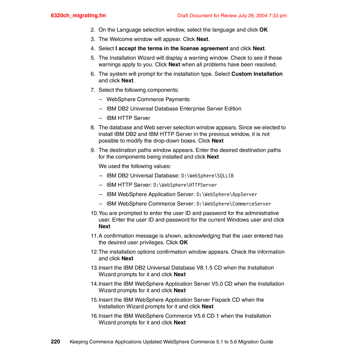 IBM SG24-6320-00 manual Next 