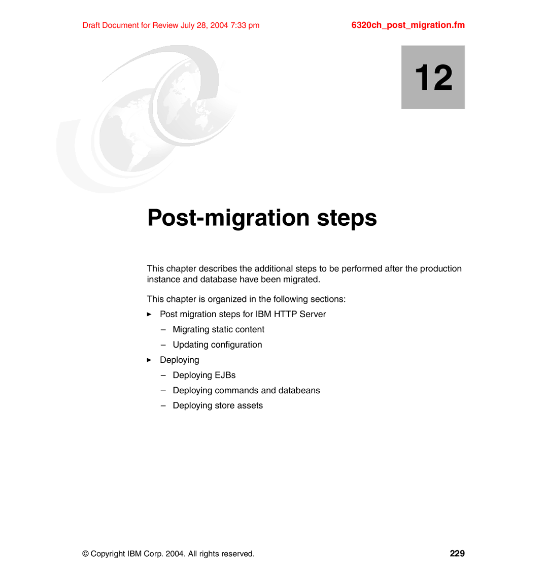 IBM SG24-6320-00 manual 6320chpostmigration.fm 