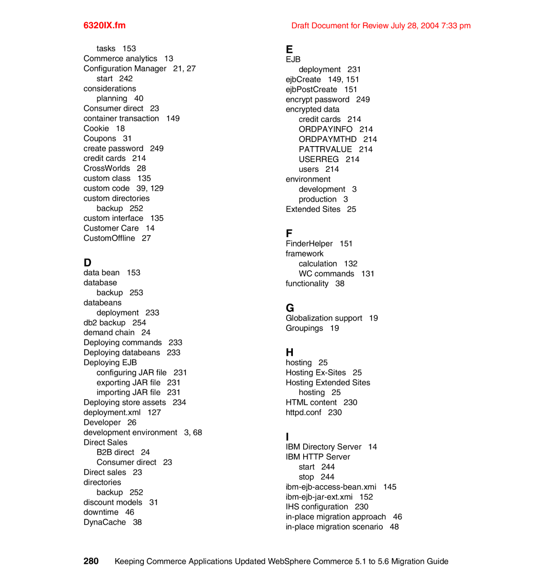 IBM SG24-6320-00 manual Ejb 