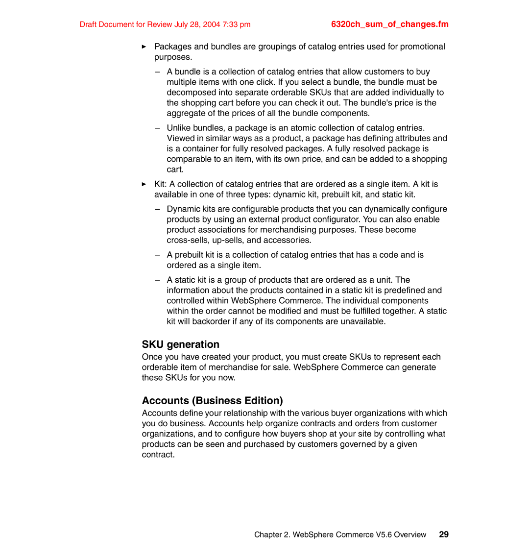 IBM SG24-6320-00 manual SKU generation, Accounts Business Edition 