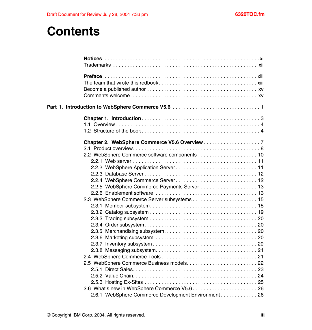 IBM SG24-6320-00 manual Contents 