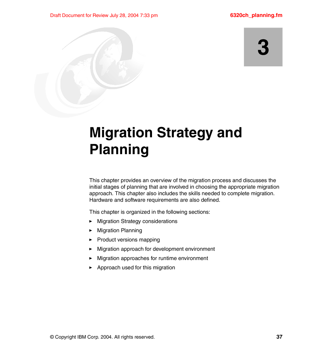 IBM SG24-6320-00 manual Migration Strategy and Planning 