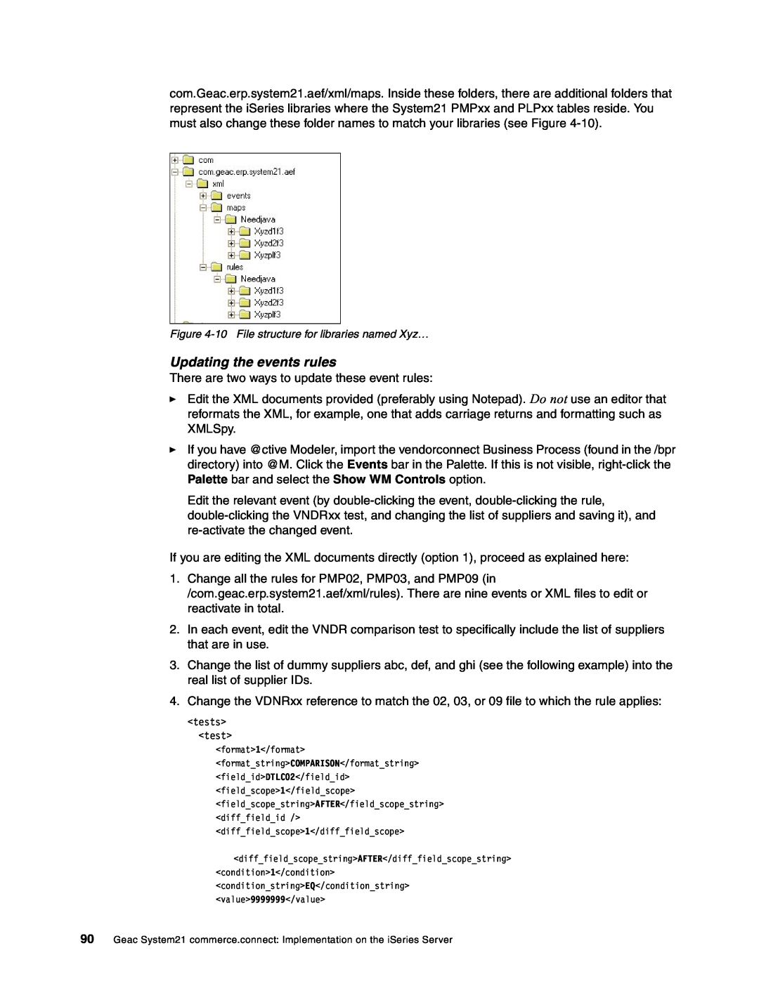 IBM SG24-6526-00 manual Updating the events rules 