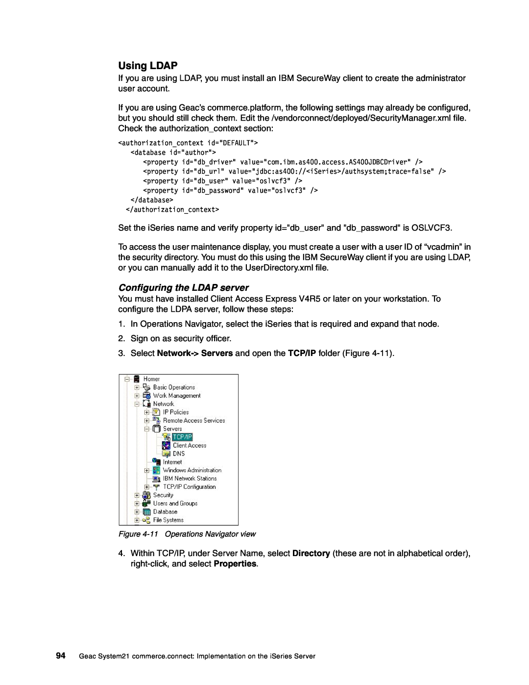 IBM SG24-6526-00 manual Using LDAP, Configuring the LDAP server 