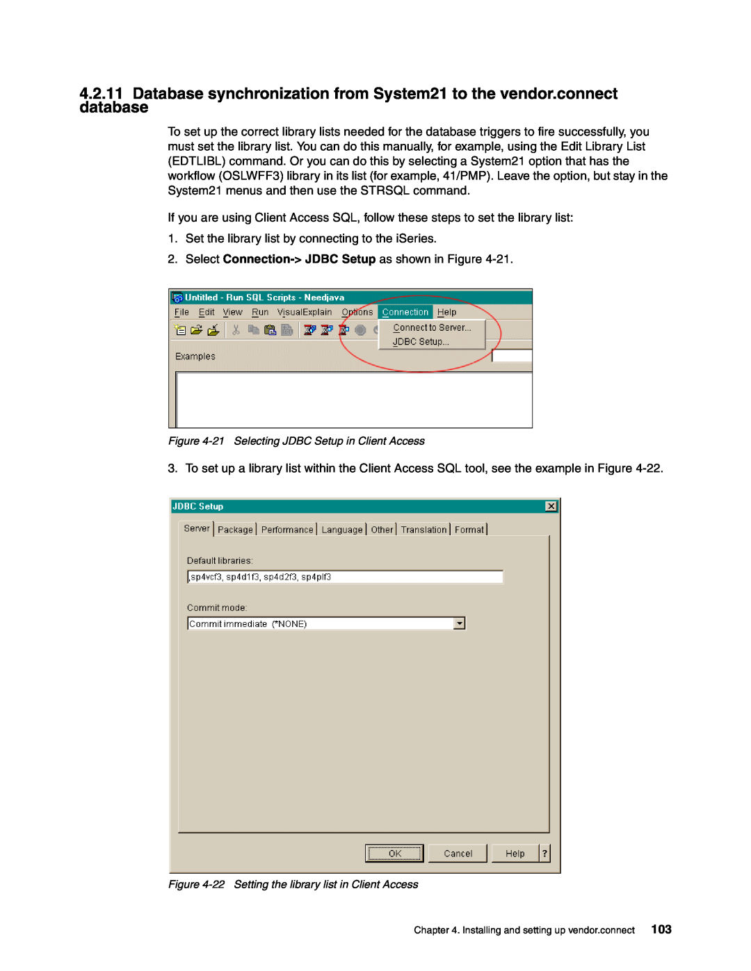 IBM SG24-6526-00 manual Set the library list by connecting to the iSeries 