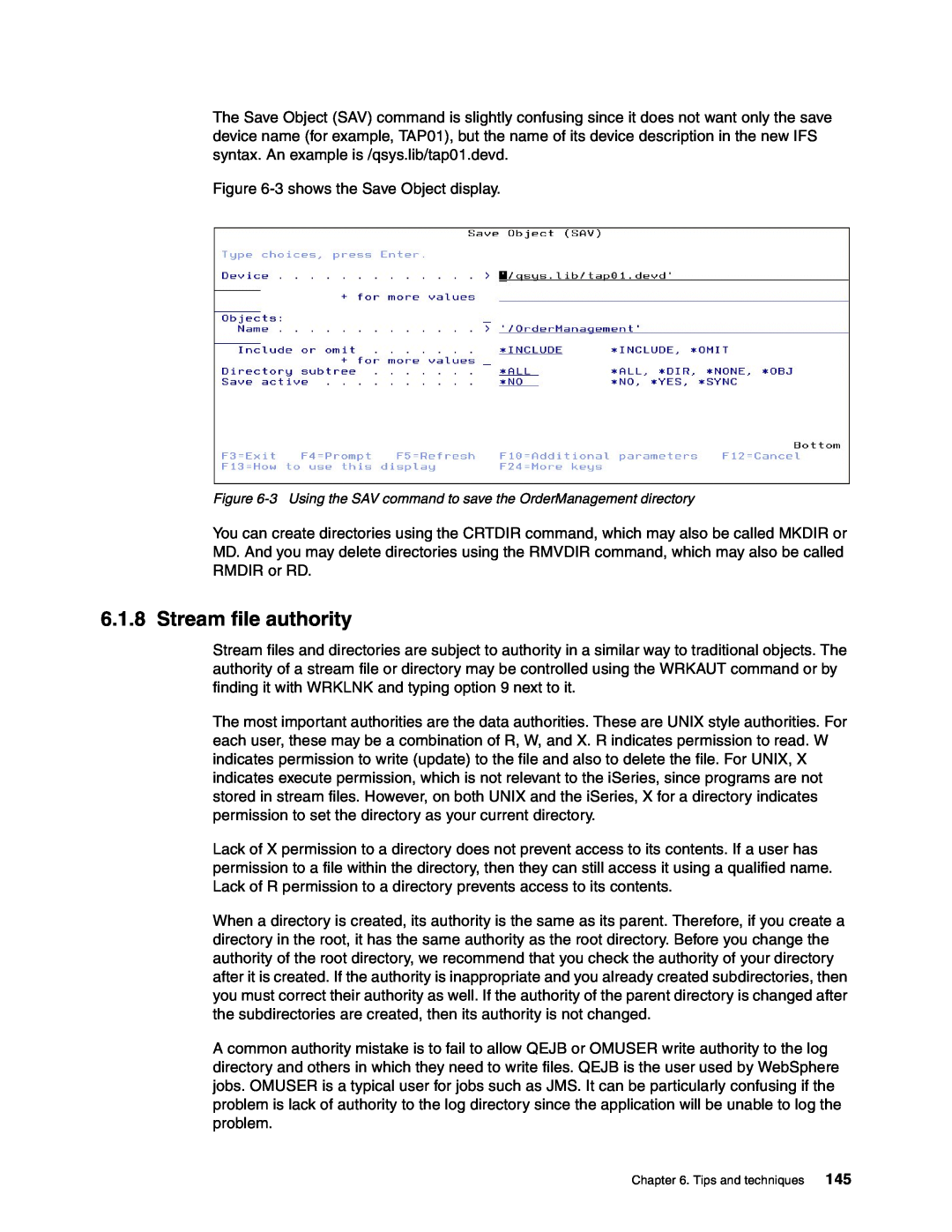IBM SG24-6526-00 manual Stream file authority 