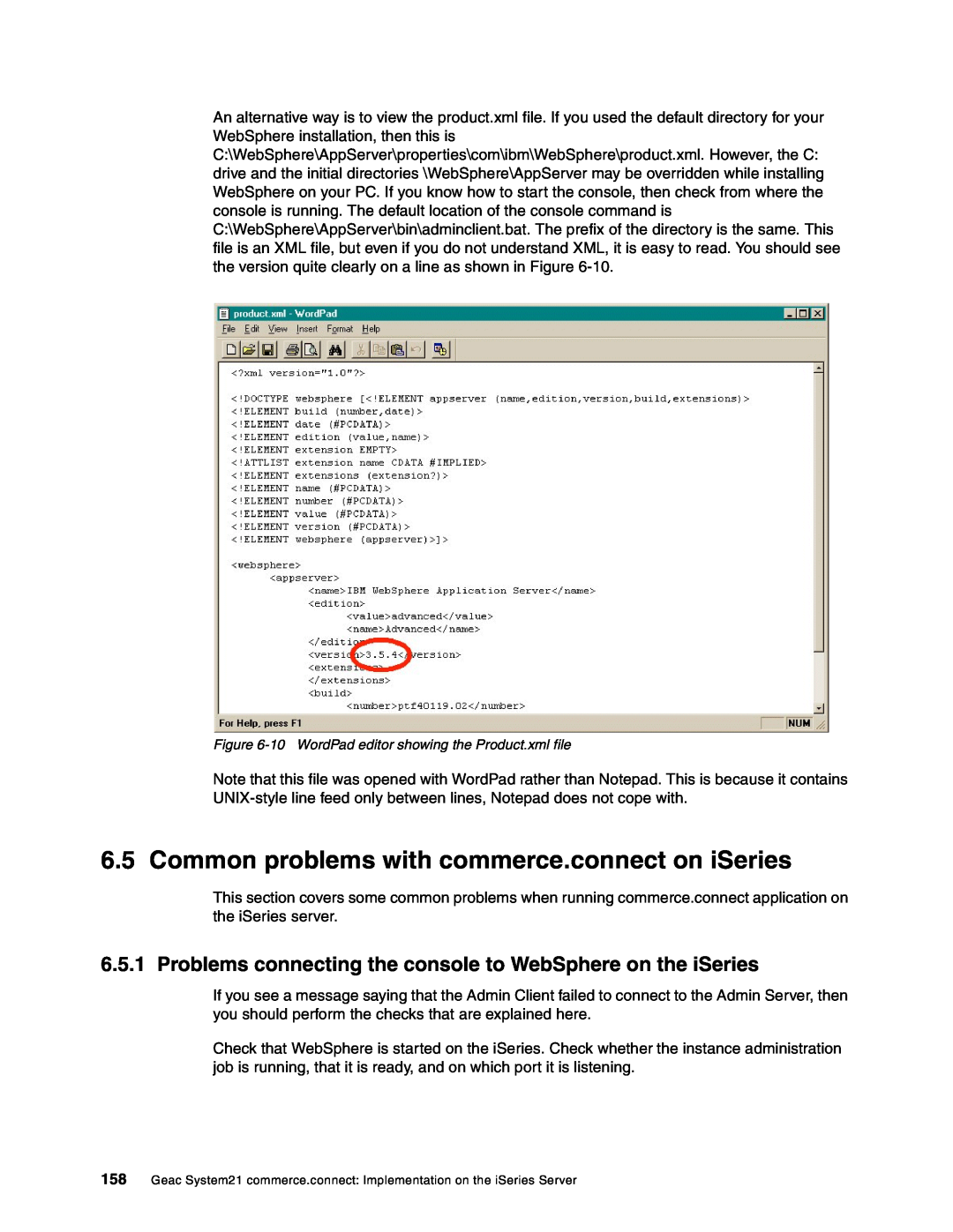 IBM SG24-6526-00 manual Common problems with commerce.connect on iSeries 