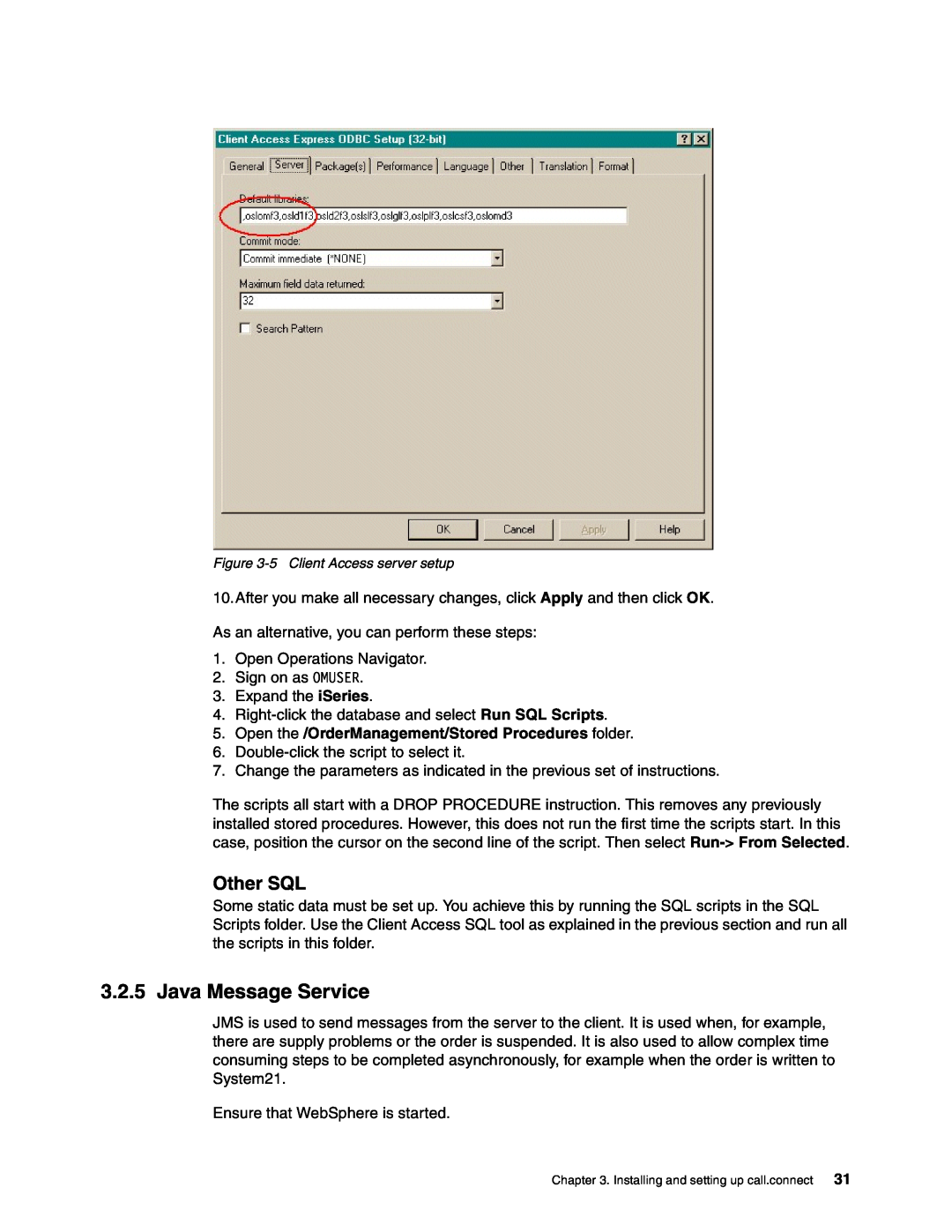 IBM SG24-6526-00 manual Java Message Service, Other SQL, Open the /OrderManagement/Stored Procedures folder 