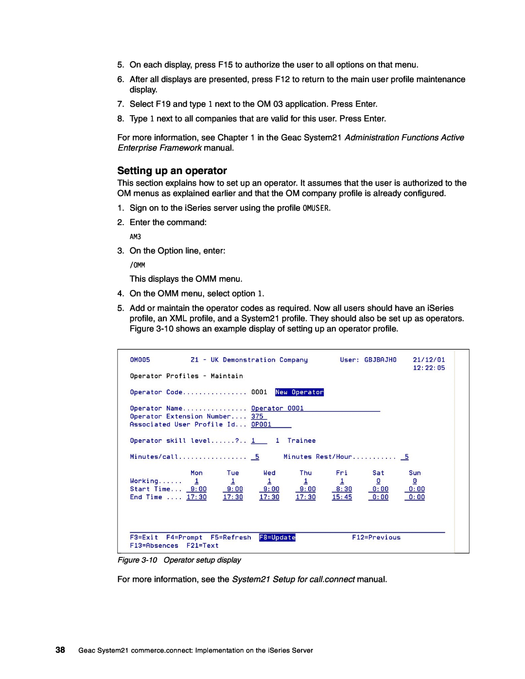 IBM SG24-6526-00 manual Setting up an operator 